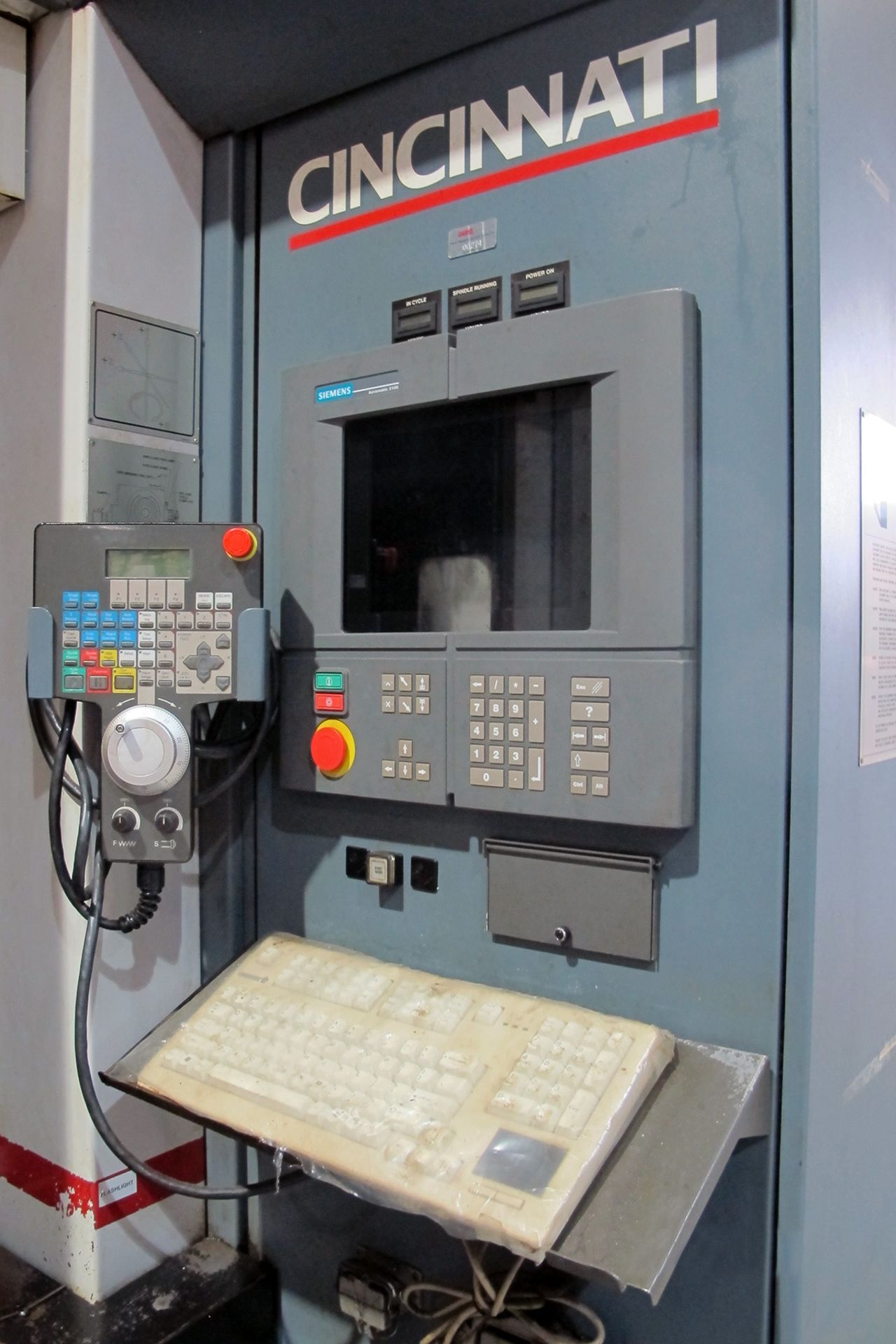 CNC HORIZONTAL MACHINING CENTER, CINCINNATI MILACRON MDL. HPC-630XT, new 1999, Acramatic A-950 CNC - Image 5 of 7