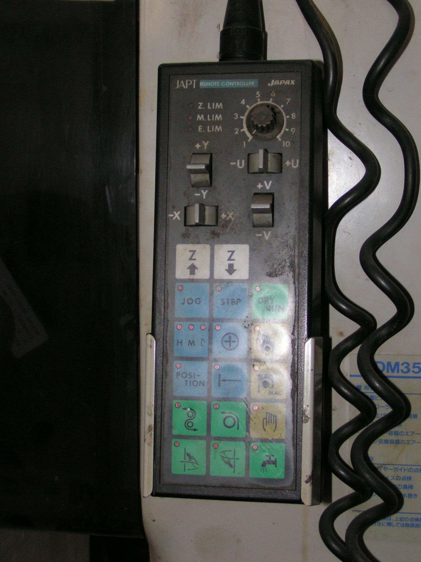 WIRE EDM MACHINE, JAPAX MDL. LDM-35, new 1989, 10" x 12" x 12" approx. cap., Dielectric coolant - Image 5 of 5
