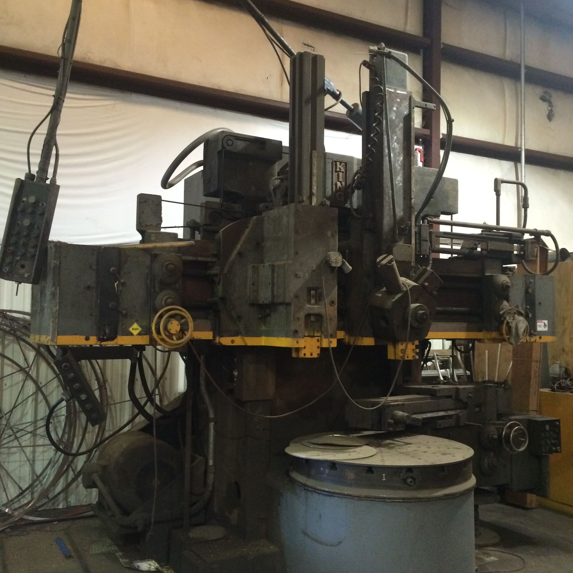 VERTICAL TURRET MILL, KING 54”, S/N 20073 (requires repair) (Location I -  Deer Park, TX) - Image 3 of 6