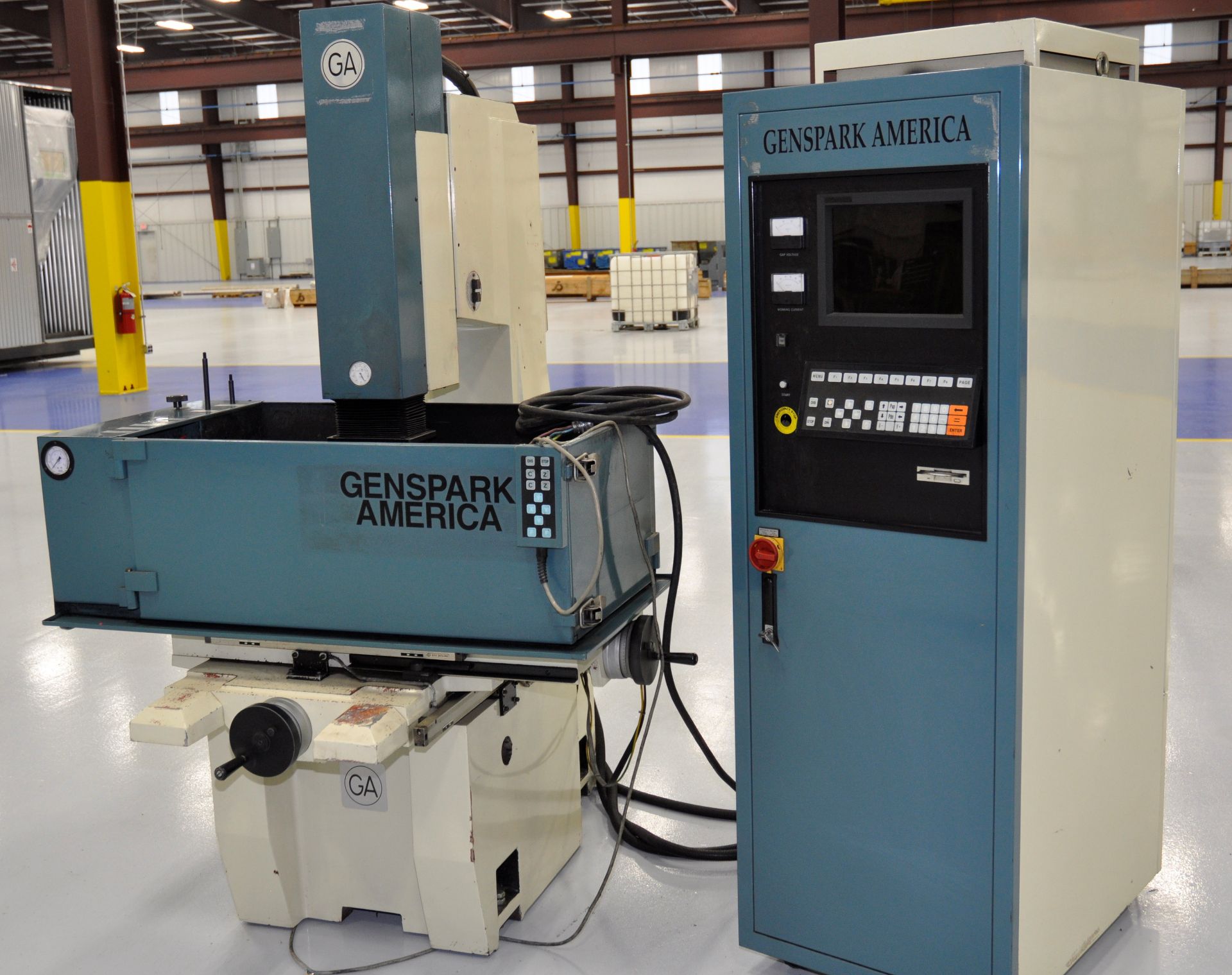 ZNC SINKER TYPE EDM MACHINE, GENSPARK AMERICA MDL. CY38, new 2004, 15-½"  x 24" x 38" max.