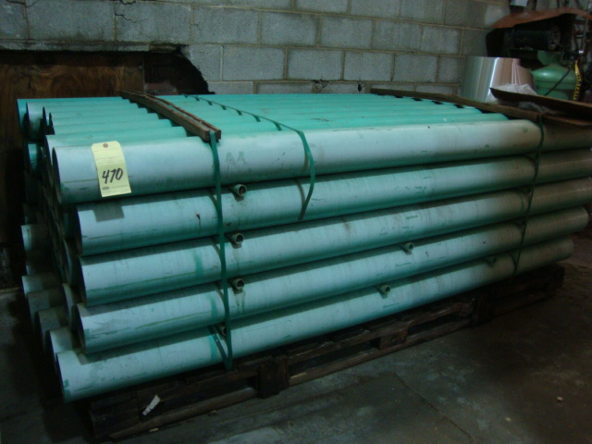 LOT OF PVC PIPE, 6" x 102"L.  (on one pallet)