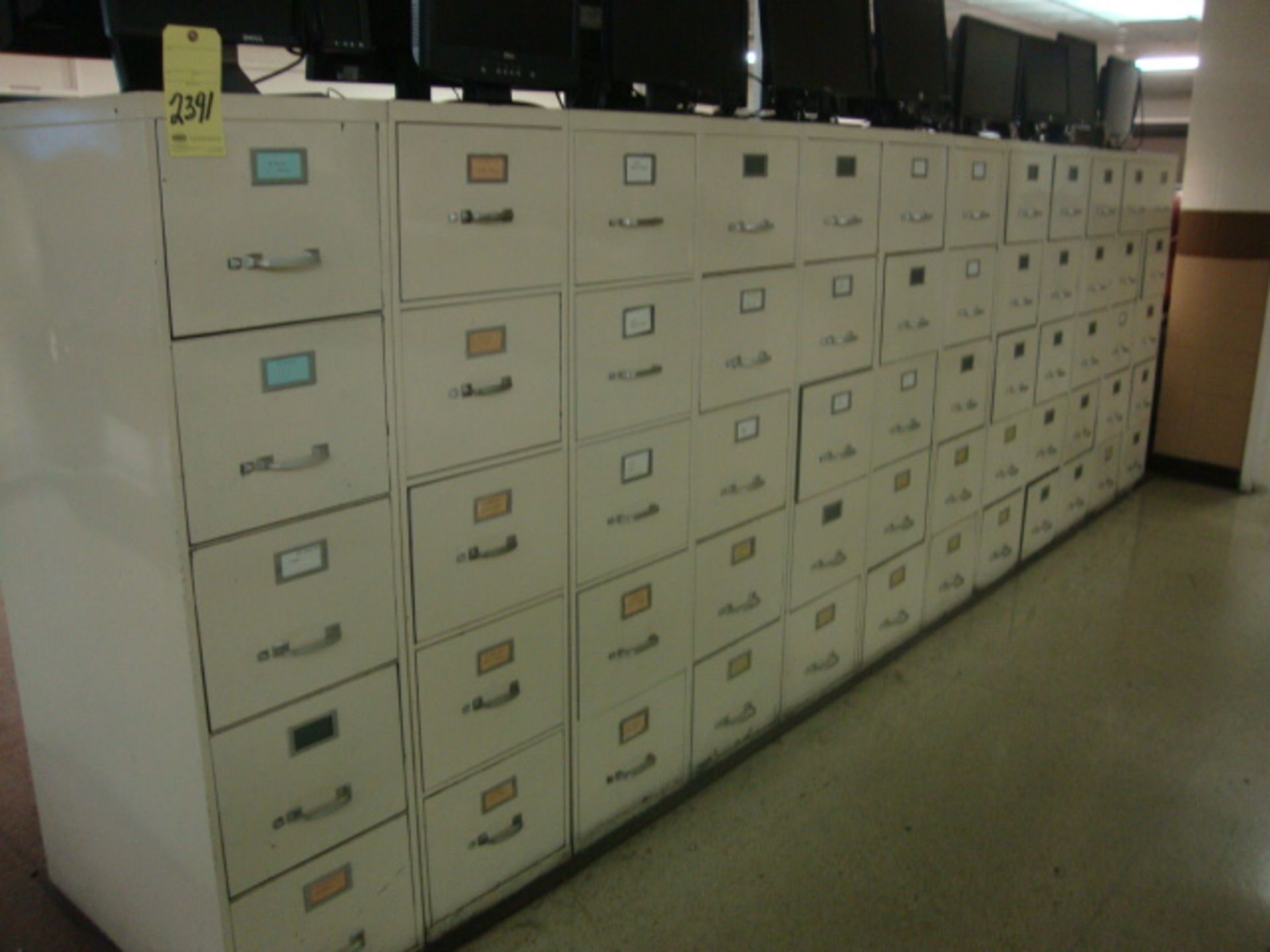 STEEL FILE CABINETS, 5-drawer