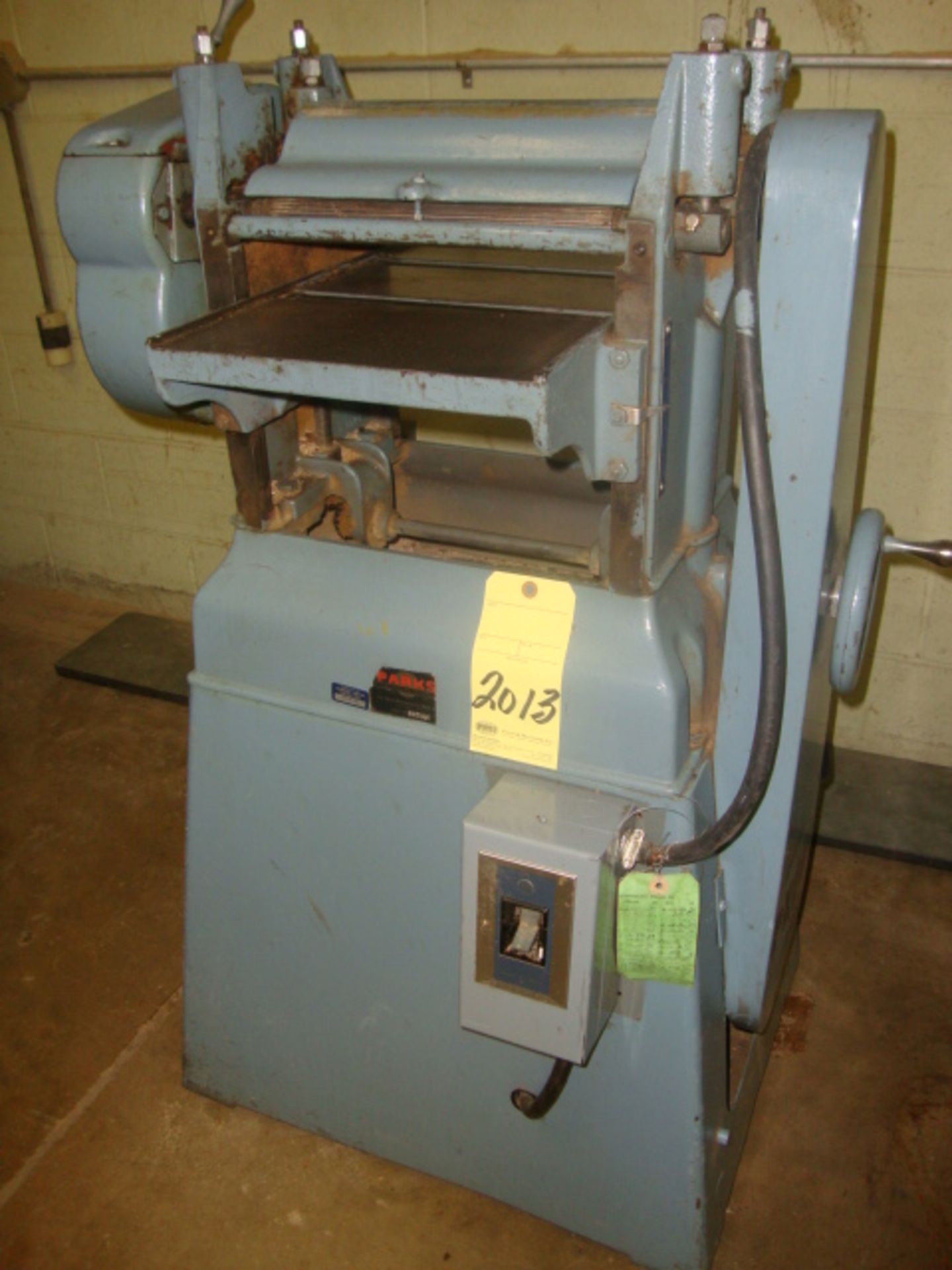 PLANER, PARKS 12", 4" adj., S/N 59745