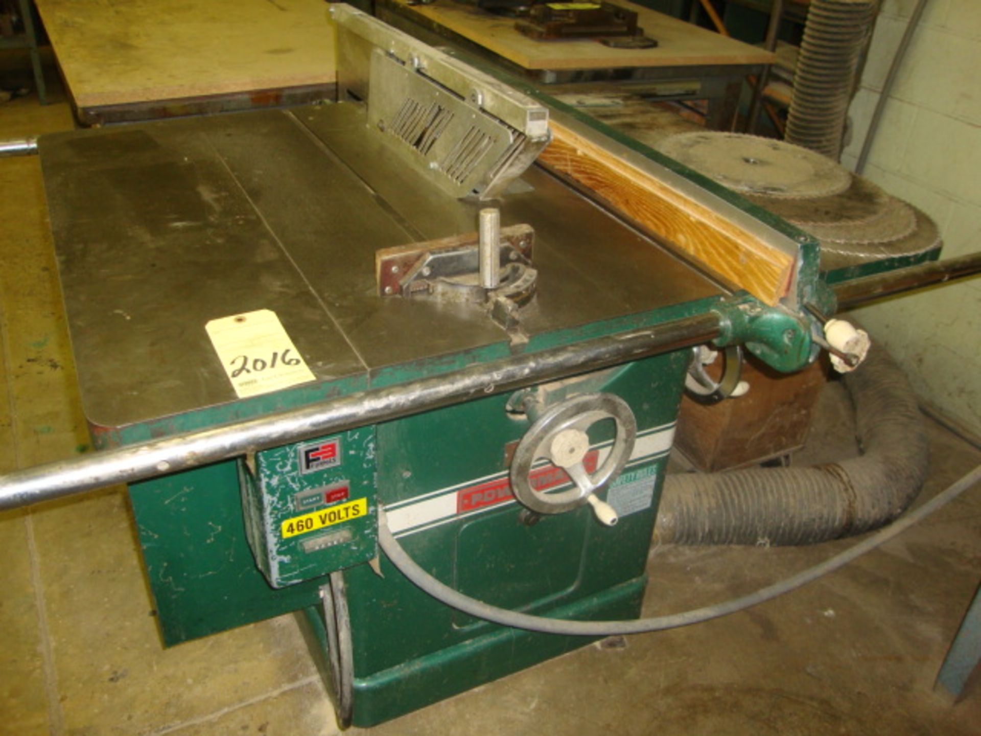 TABLE SAW, POWERMATIC MDL. 72, rip fence, S/N 8072006