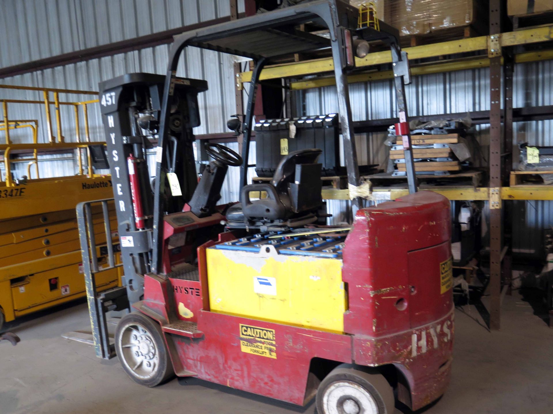 ELECTRIC FORKLIFT, HYSTER 8,000 LB. CAP. MDL. E80Z,  new 2007, 190" lift ht., S/N E098N01558E - Image 3 of 6