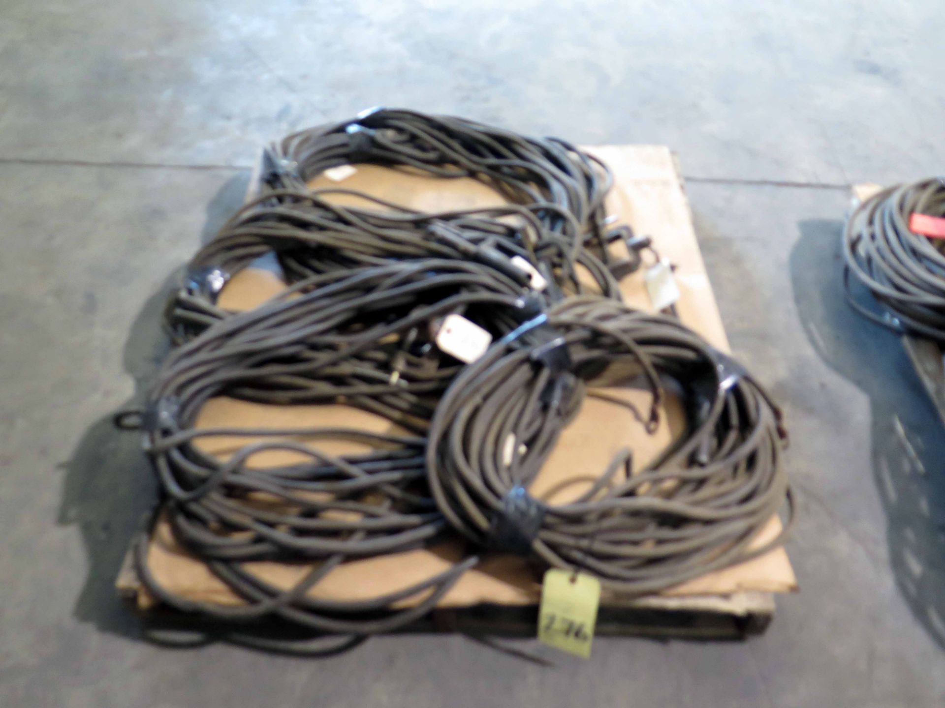 LOT OF WELDING LEADS, assorted (on one pallet)