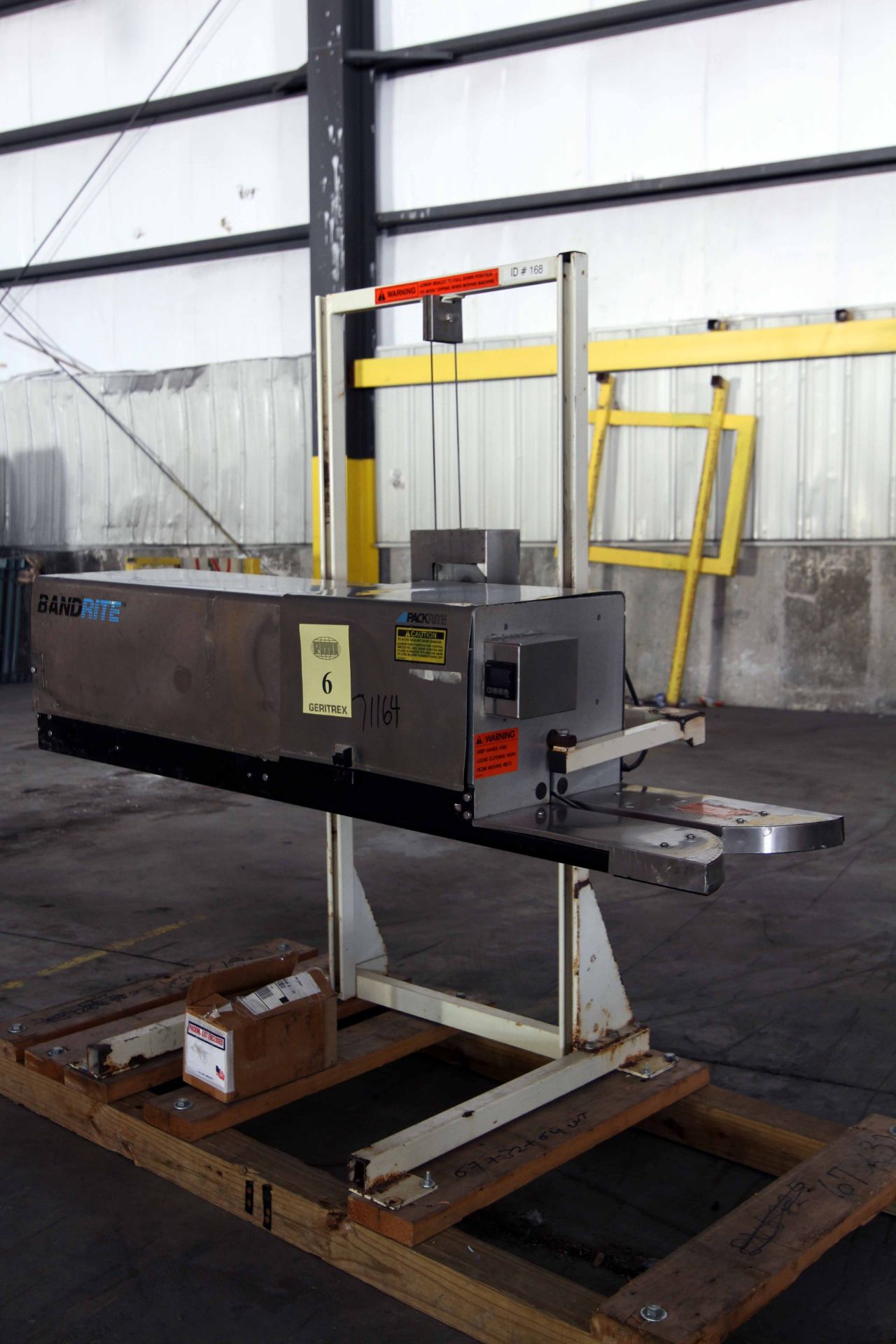 CONTINUOUS BAG SEALER, BAND RITE MDL. 6000424, adj. carbon steel stand, S/N 3121ML