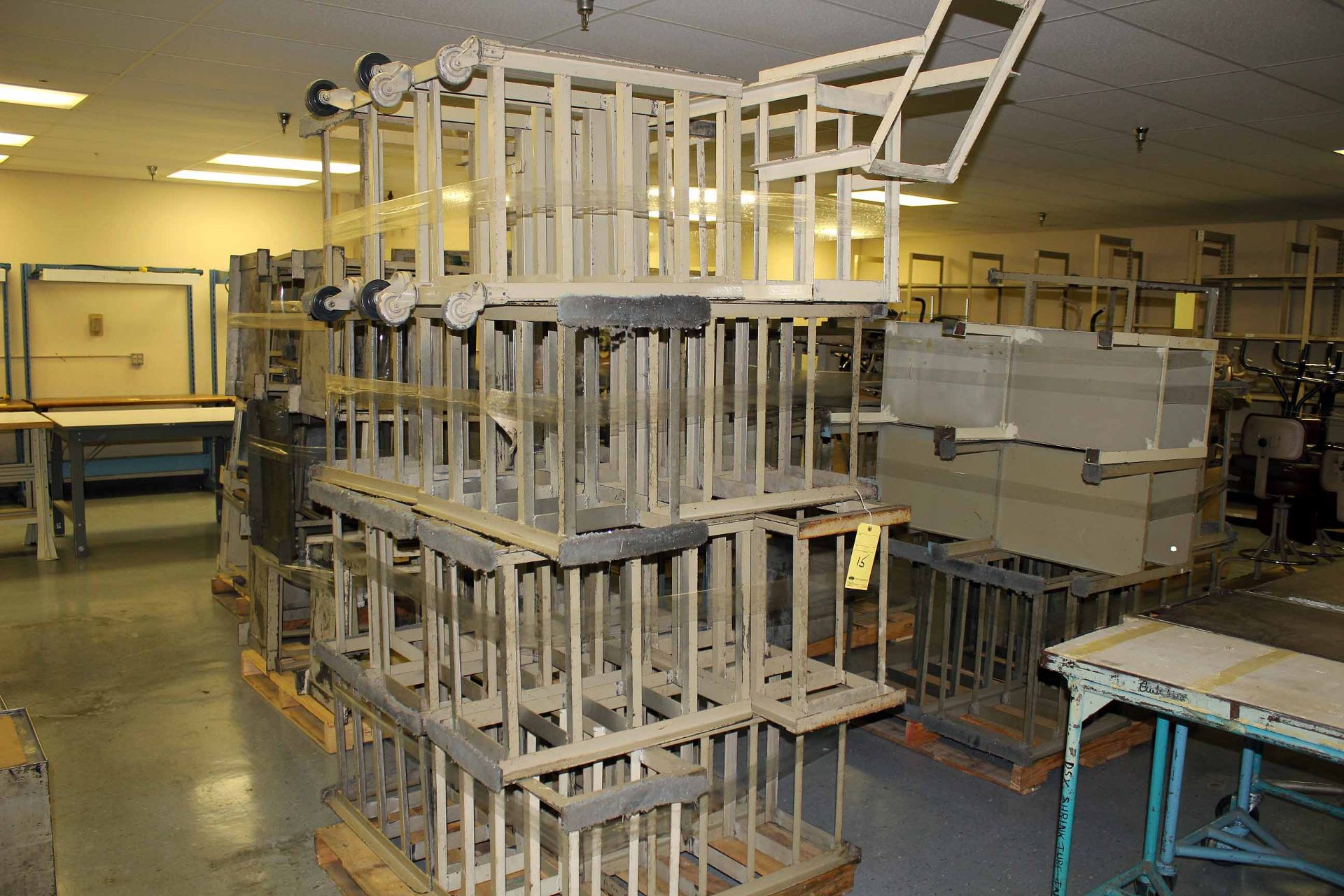 LOT OF METAL TOTE STANDS  (on six pallets) - Image 3 of 3