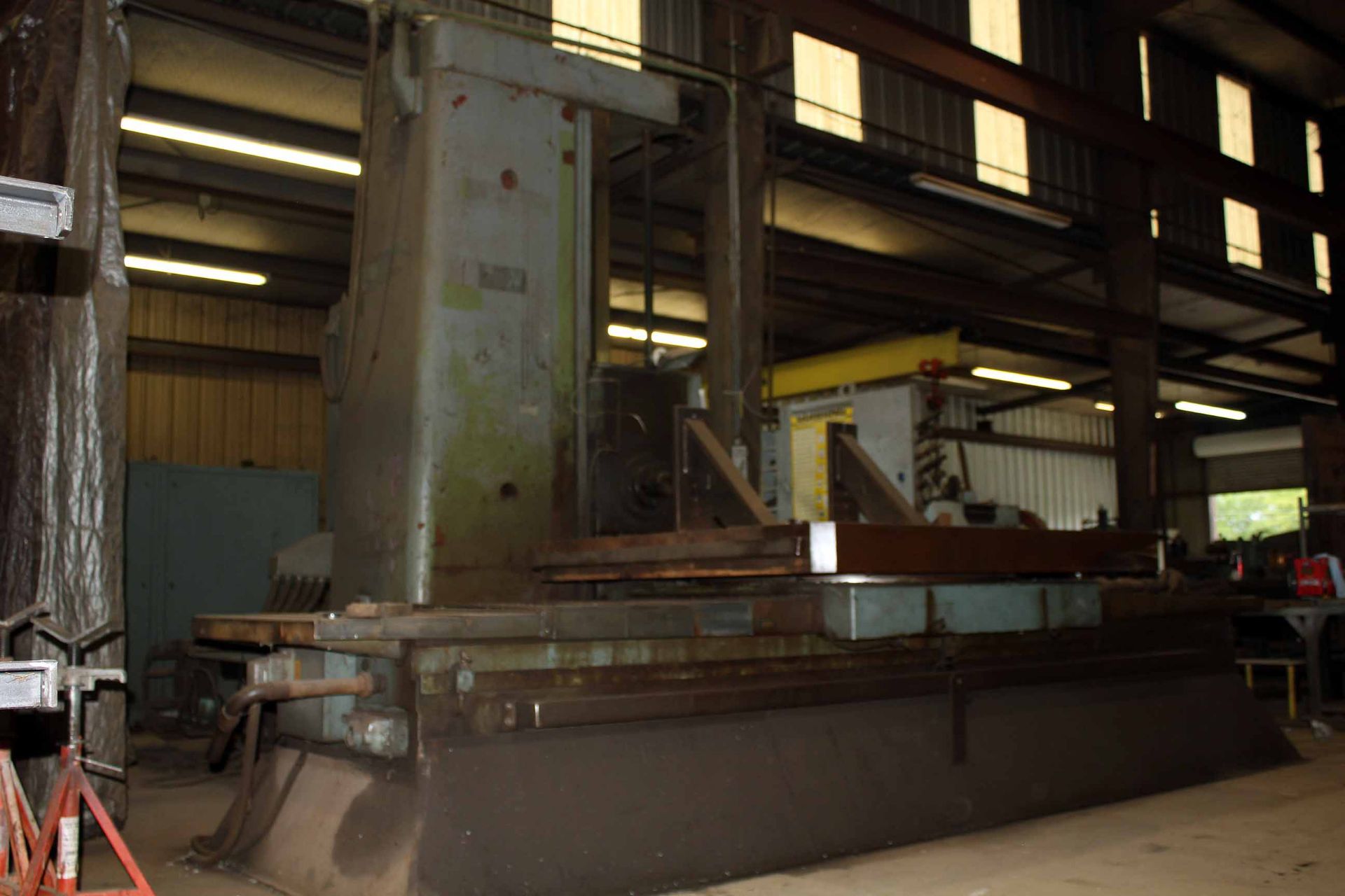 TABLE TYPE HORIZONTAL BORING MILL, WOTAN MDL. B130R,  5-1/8" spdl. dia. #50 NST spdl. Taper, 35" - Image 8 of 9