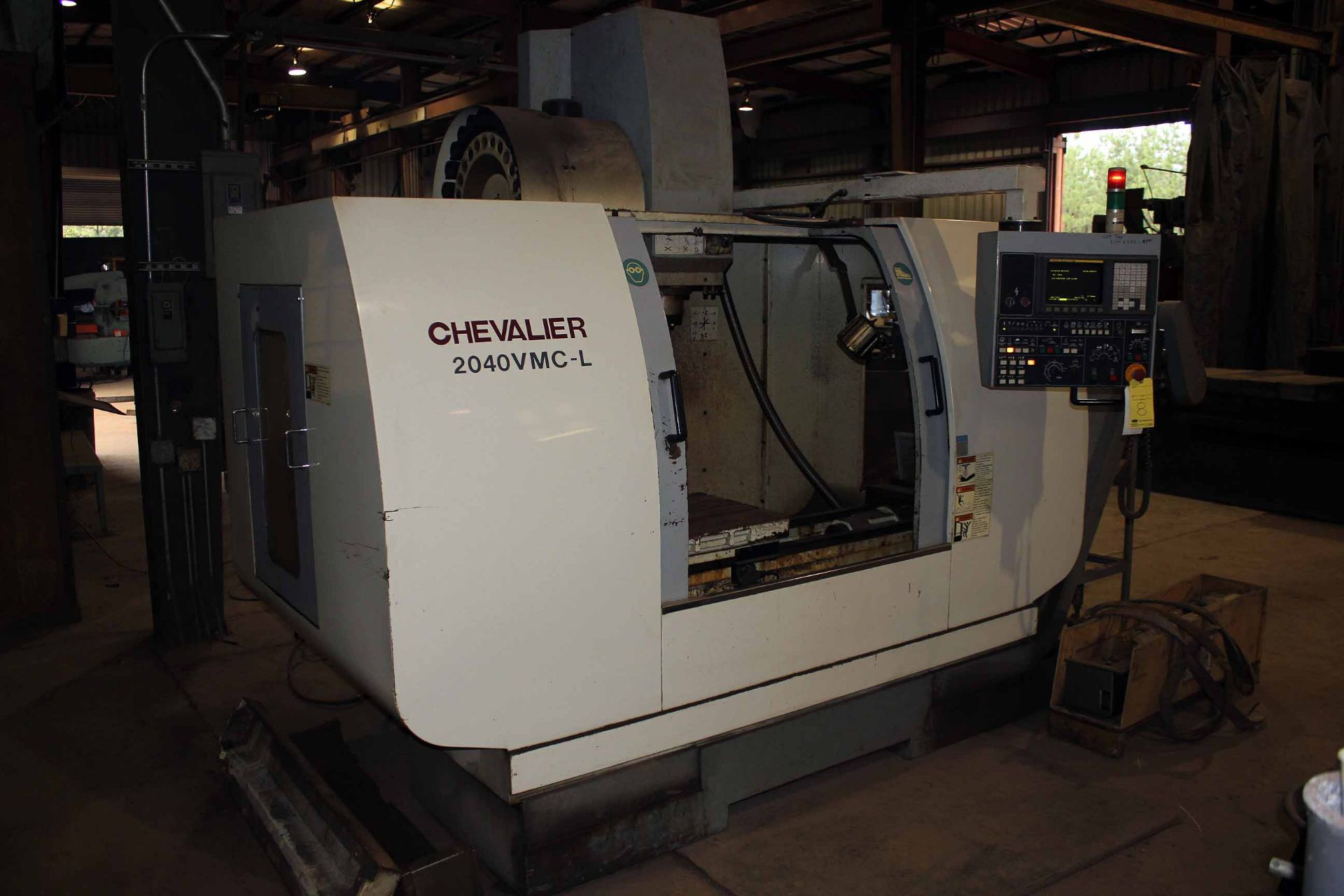 CNC VERTICAL MACHINING CENTER, CHEVALIER MDL. 2040VMC-L, Fanuc Series 0i-MB CNC control, 20" X 47-