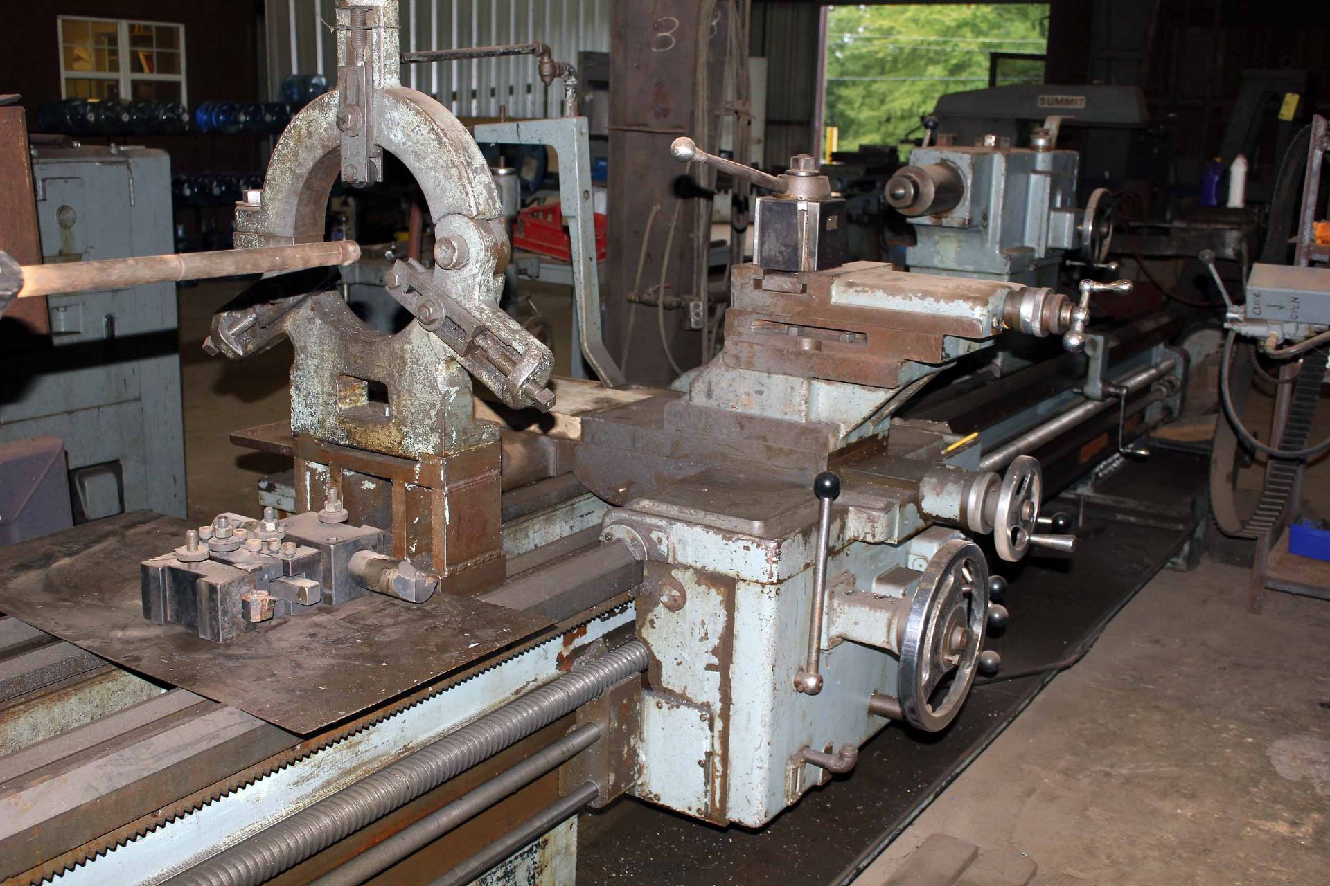 ENGINE LATHE, AMERICAN 40" x 168", Style F6, 2-1/2" spdl. hole, spds.: 18-1.200 RPM, camlock - Image 2 of 7