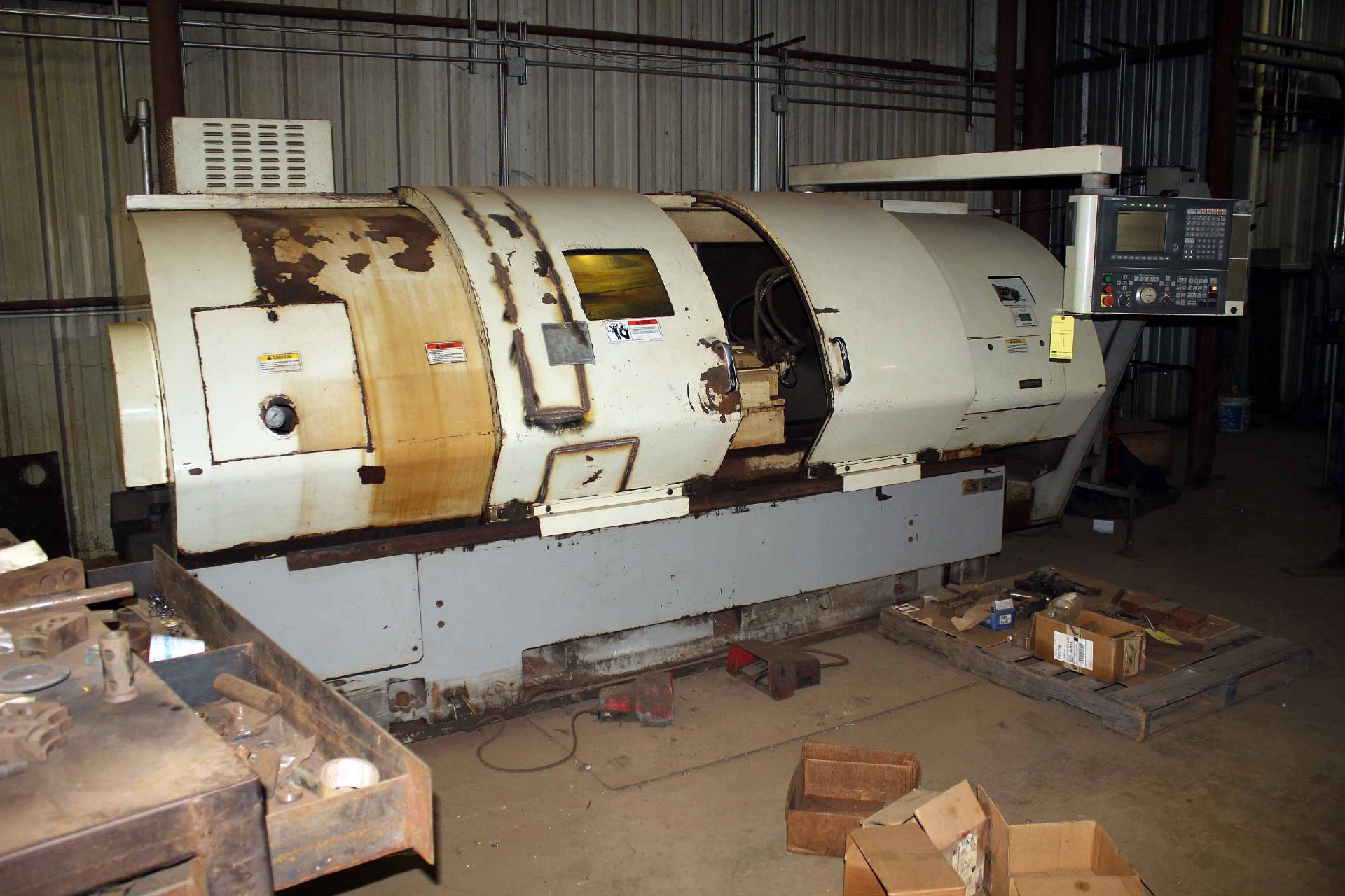 CNC LATHE, OKUMA CROWN TYPE 769S, new 2000, Okuma OSP-U10L CNC control, 60" dist. btn. centers, - Image 2 of 7