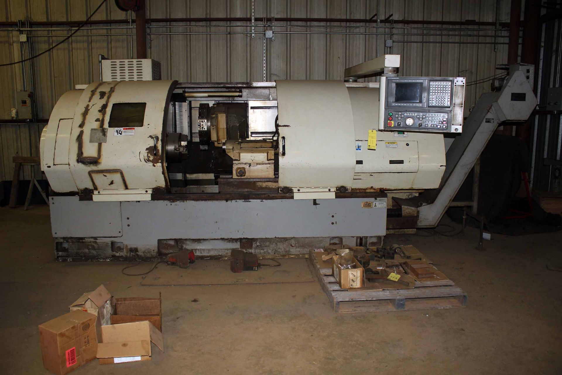 CNC LATHE, OKUMA CROWN TYPE 769S, new 2000, Okuma OSP-U10L CNC control, 60" dist. btn. centers, - Image 7 of 7