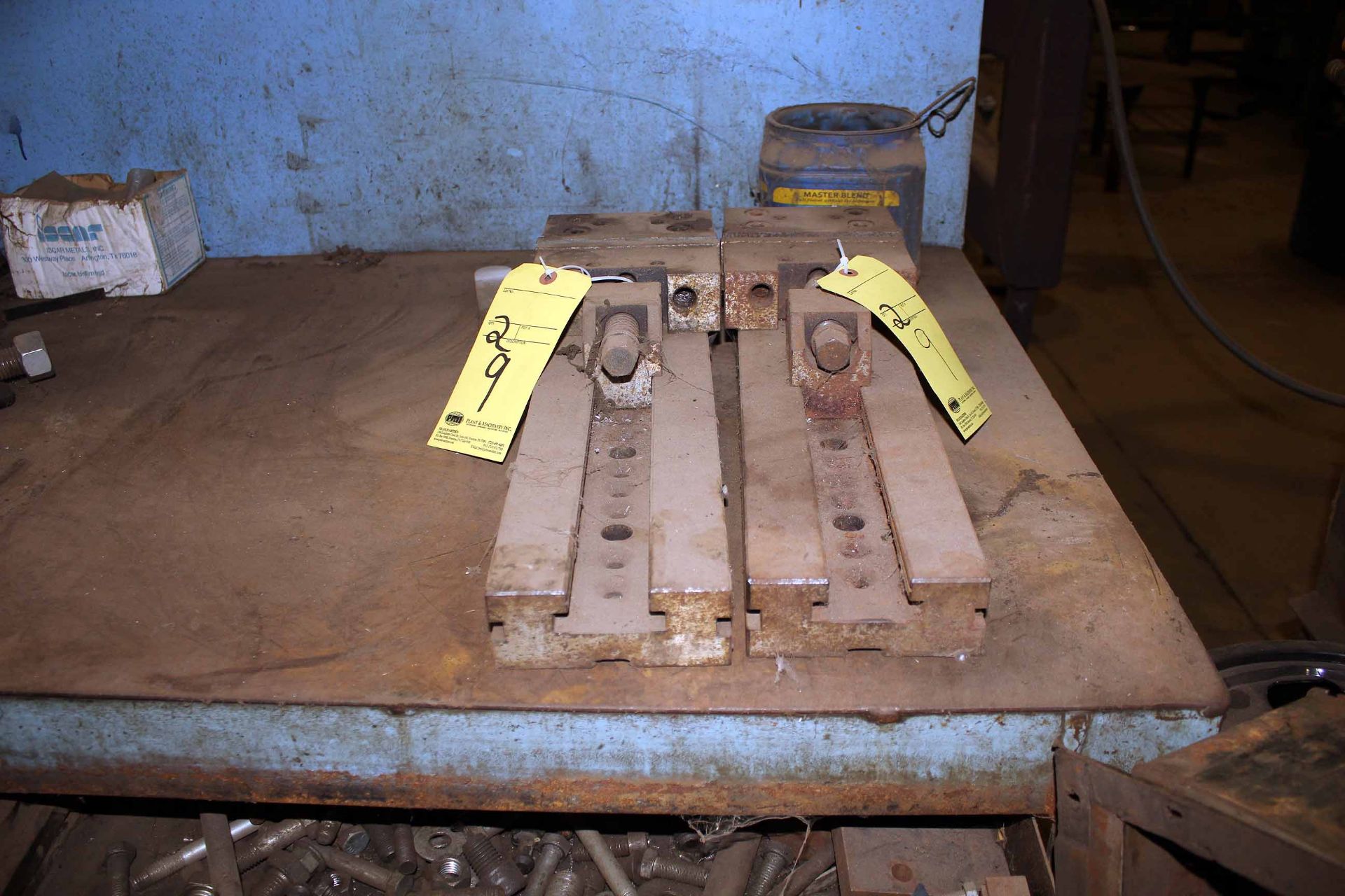 LOT OF HARDENED & GROUND MILLING VISES (1 pair), 6"W., H.D., w/extended stroke - Image 2 of 4