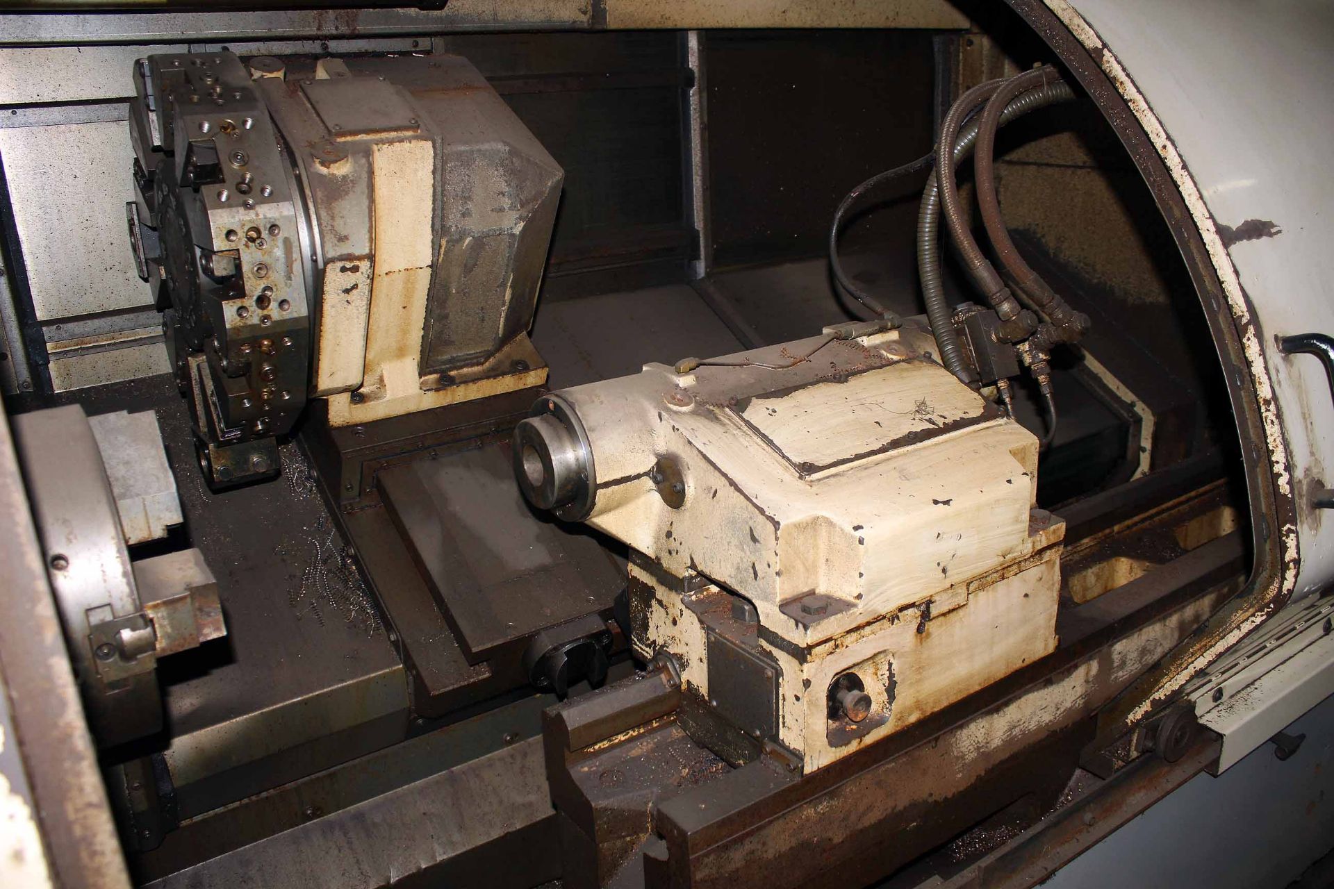 CNC LATHE, OKUMA CROWN TYPE 769S, new 2000, Okuma OSP-U10L CNC control, 60" dist. btn. centers, - Image 6 of 7