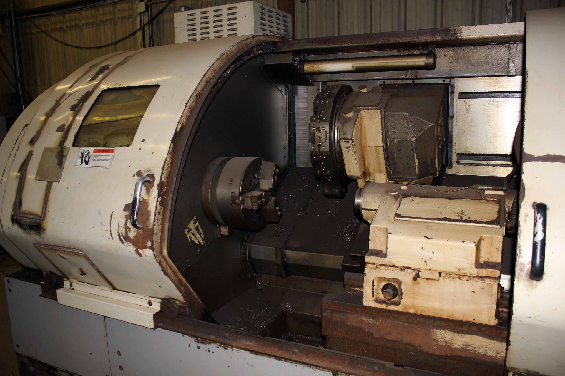 CNC LATHE, OKUMA CROWN TYPE 769S, new 2000, Okuma OSP-U10L CNC control, 60" dist. btn. centers, - Image 4 of 7