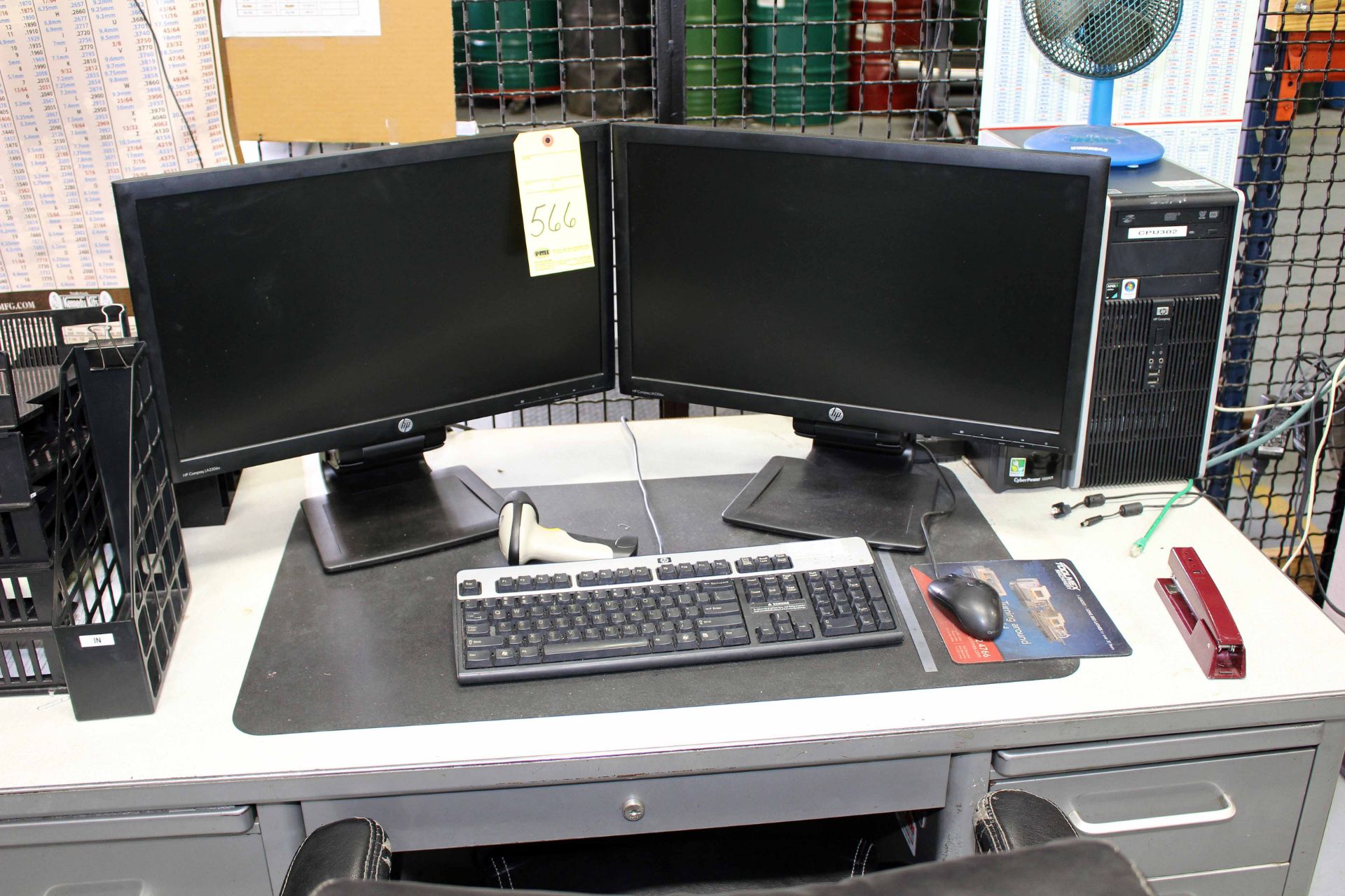 PERSONAL COMPUTER, monitors (2), keyboard, mouse