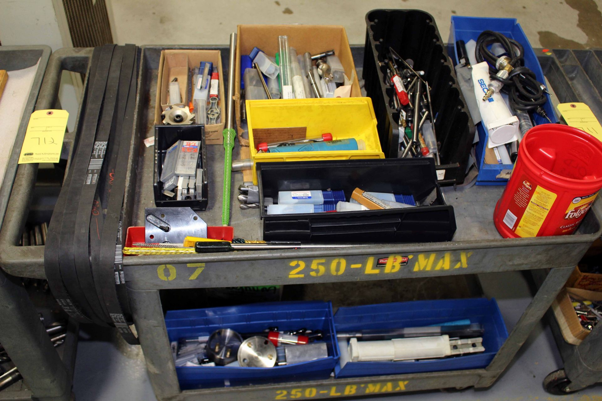 CART, w/reamers, endmills, drill bits