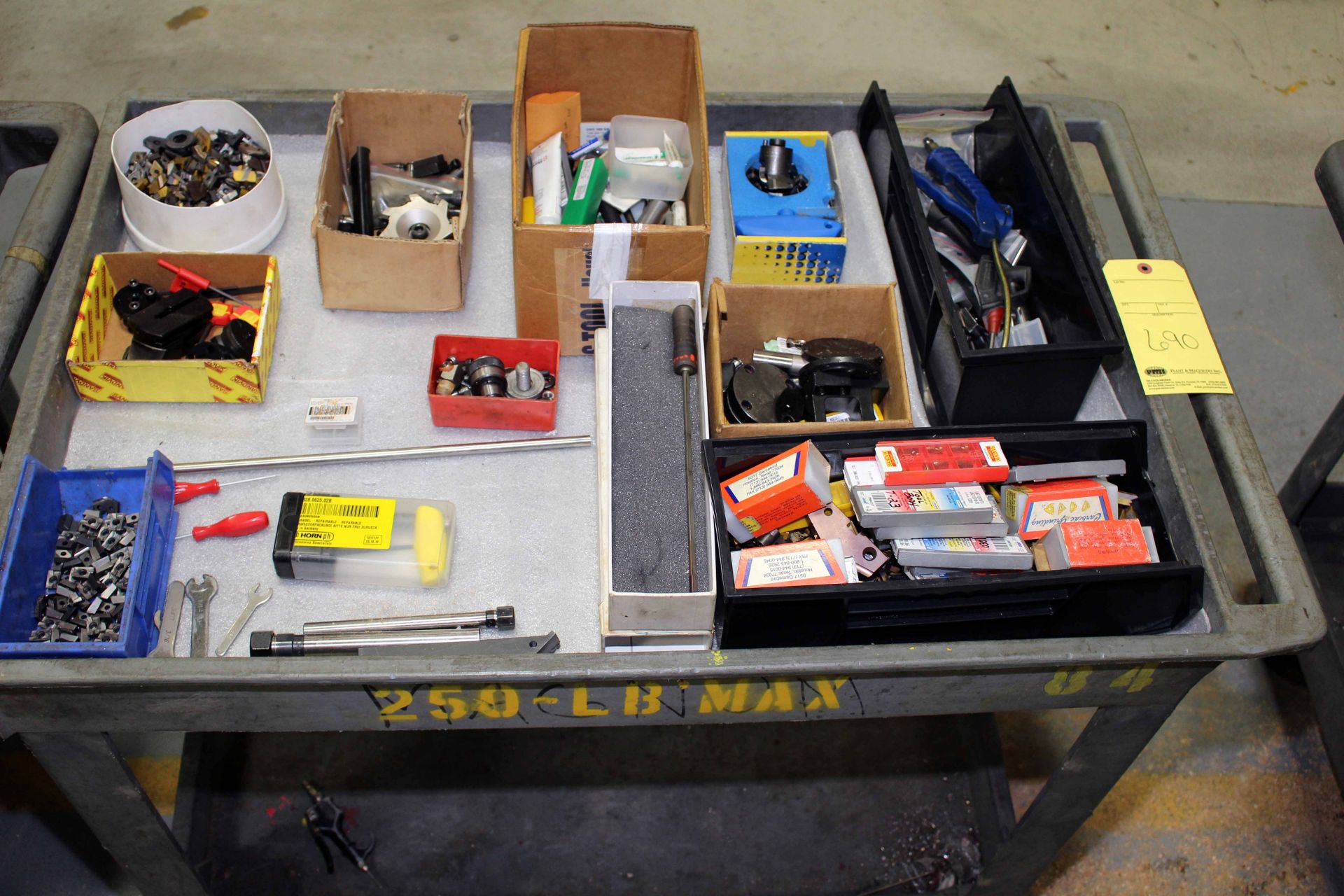 CART, w/carbide inserts, drill extensions, collets