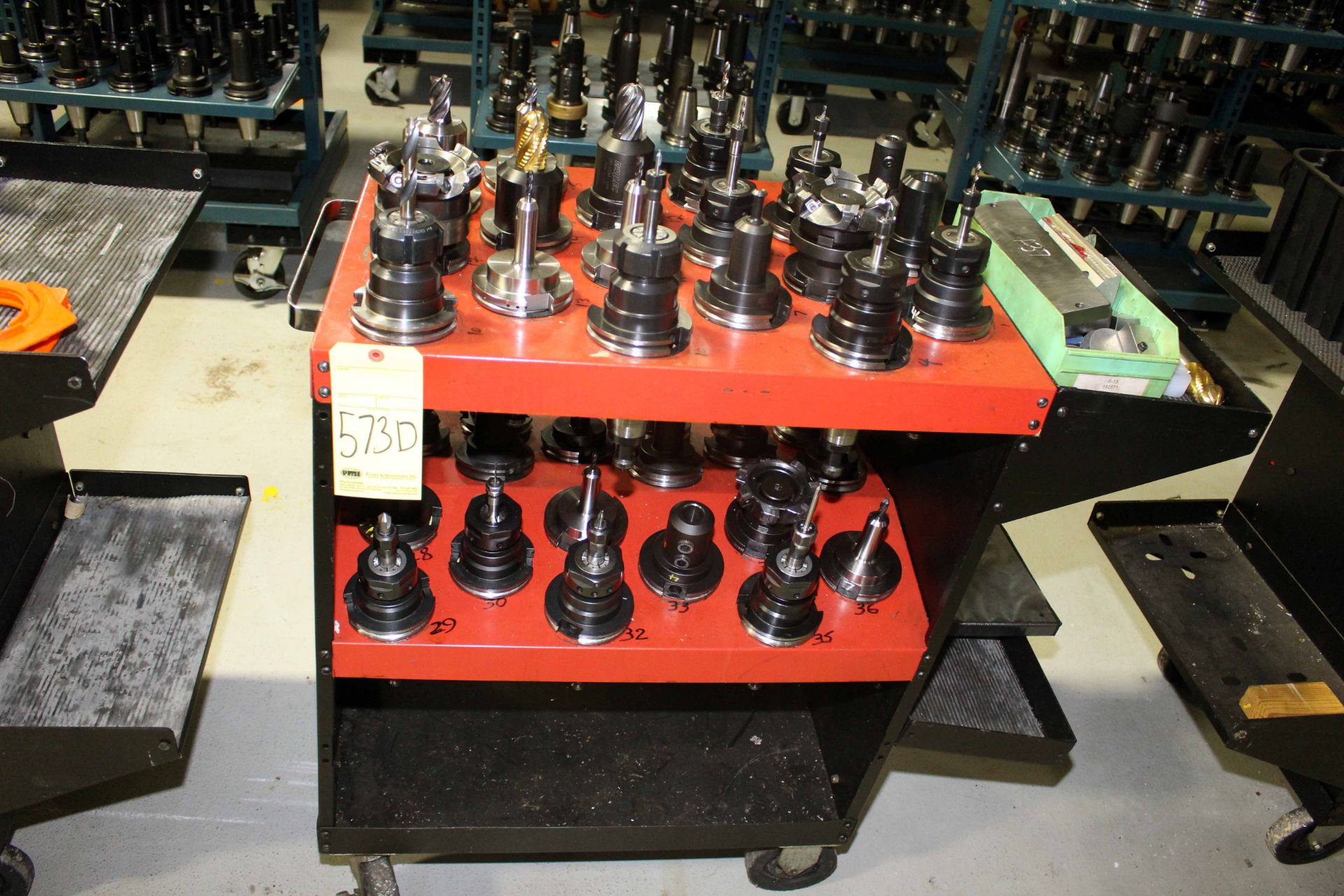 ROLLER CART, w/CAT-50 tooling (approx. 36)