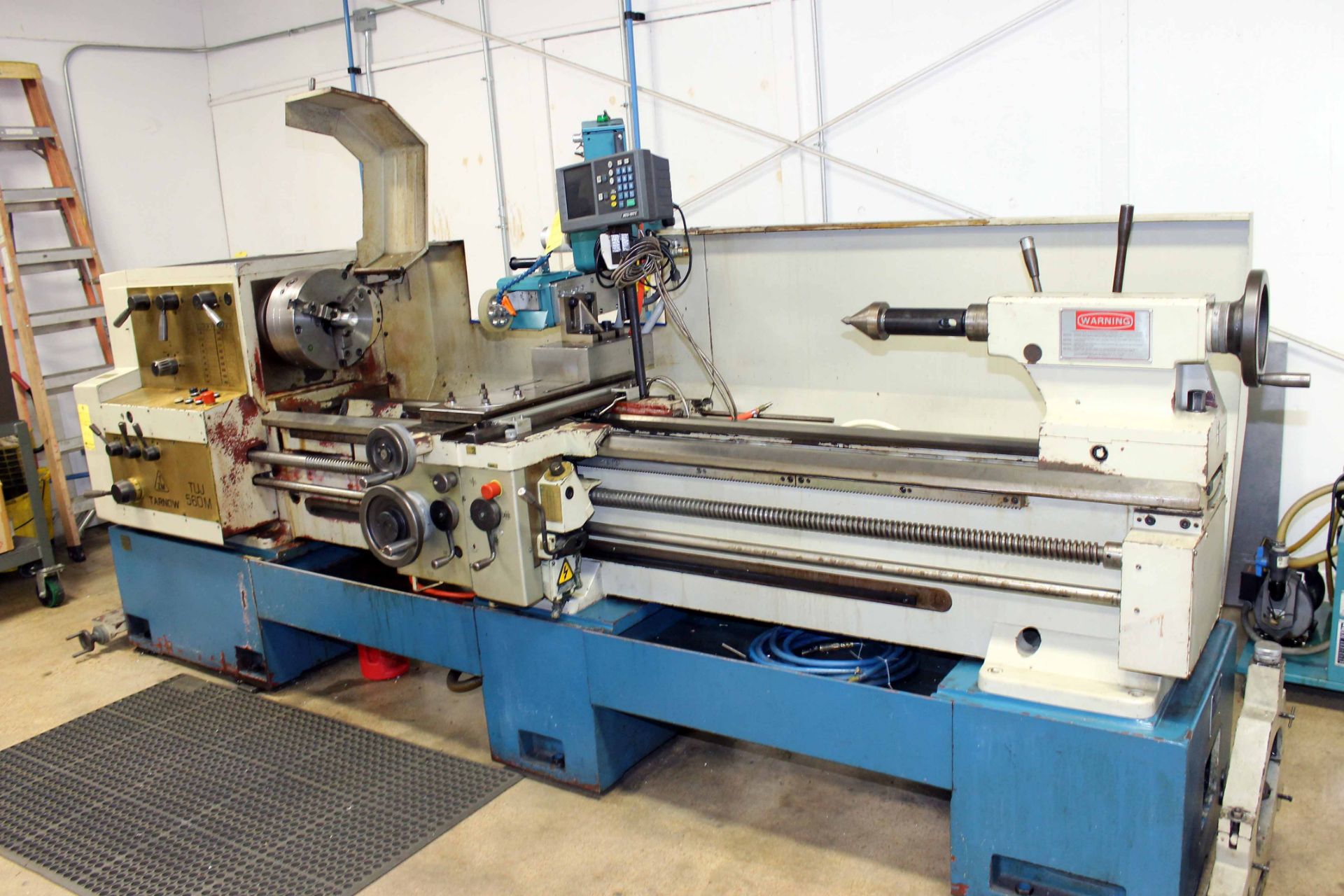 GAP BED ENGINE LATHE, TARNOW 21" X 80" MDL. TUJ560M, spds: 20-1600 RPM, inch/metric thdng., taper - Image 2 of 2