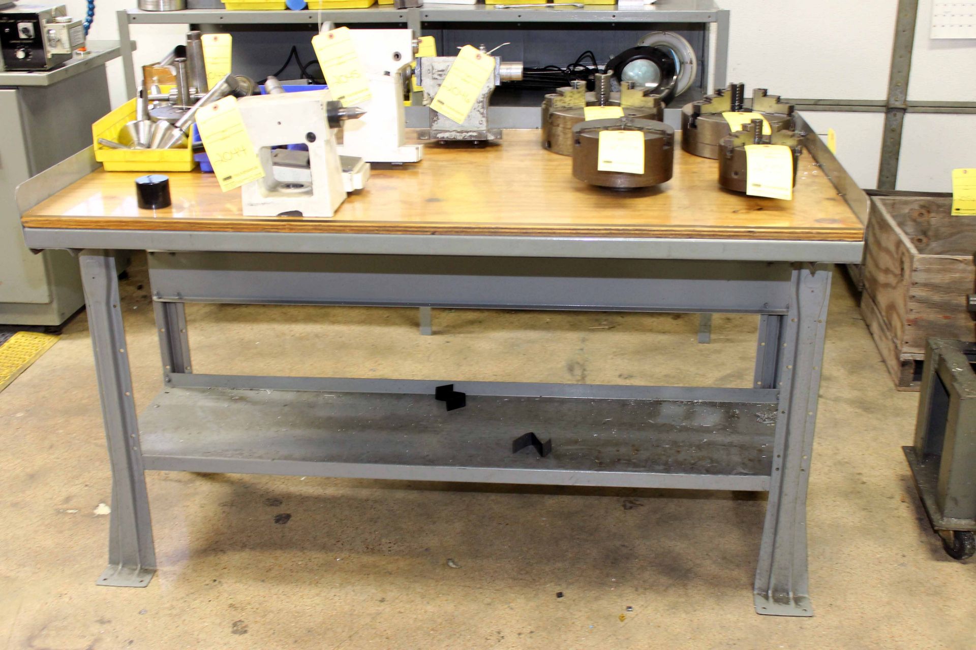STEEL WORKBENCH (contents not included - delayed removal)