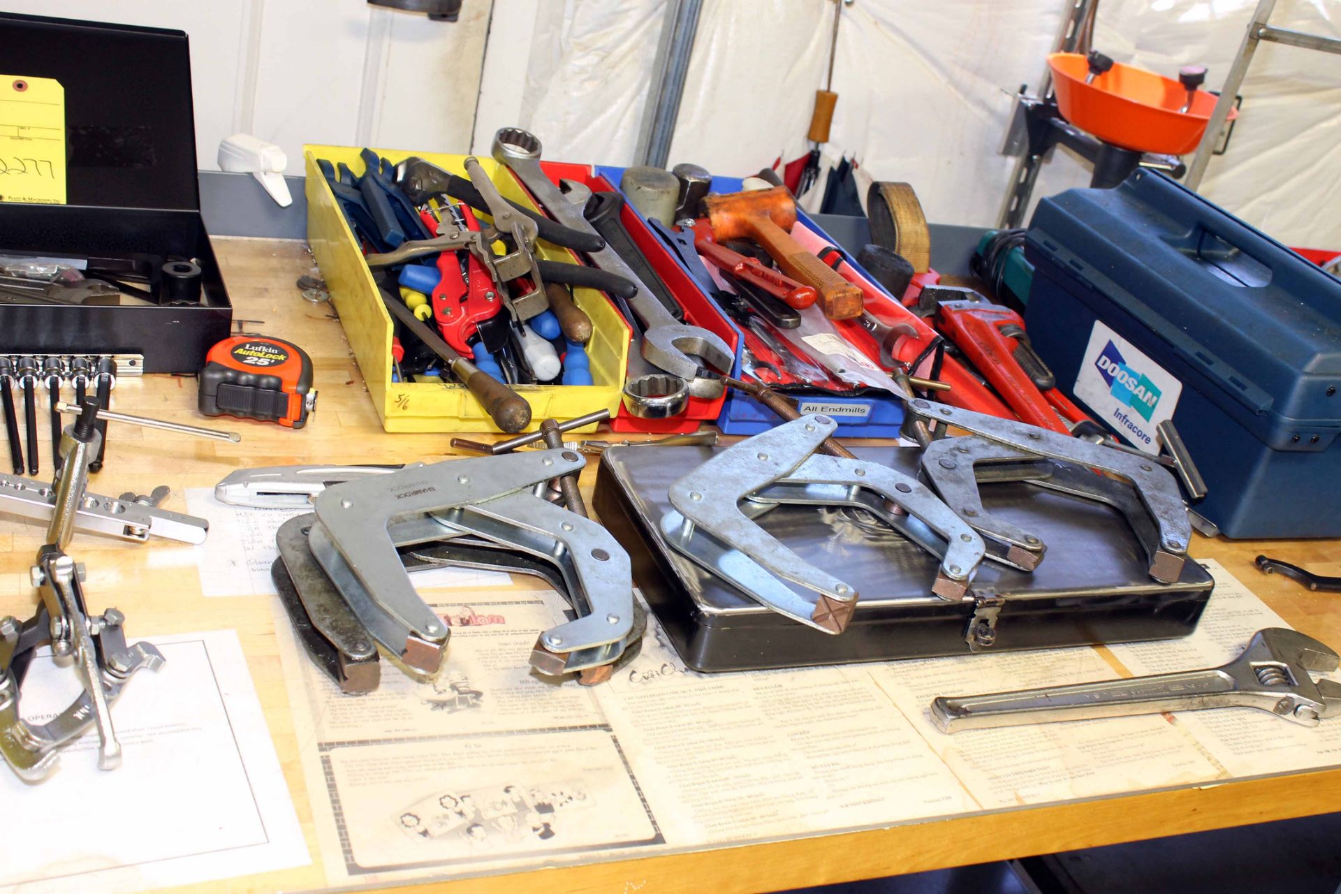 LOT CONTENTS OF WORKBENCH: assorted tools (bench not included) - Image 3 of 3