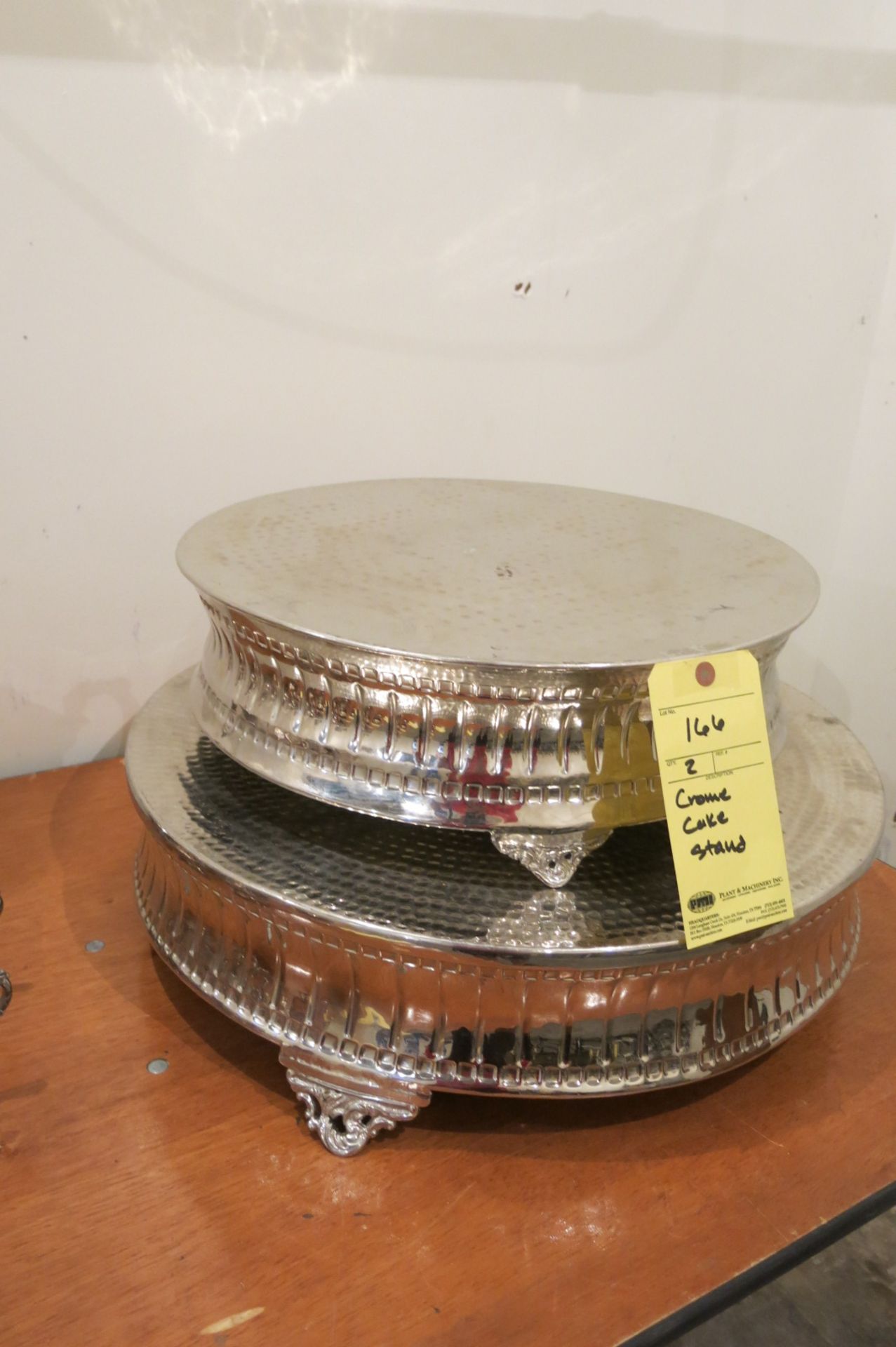 LOT OF CAKE STANDS, (2)