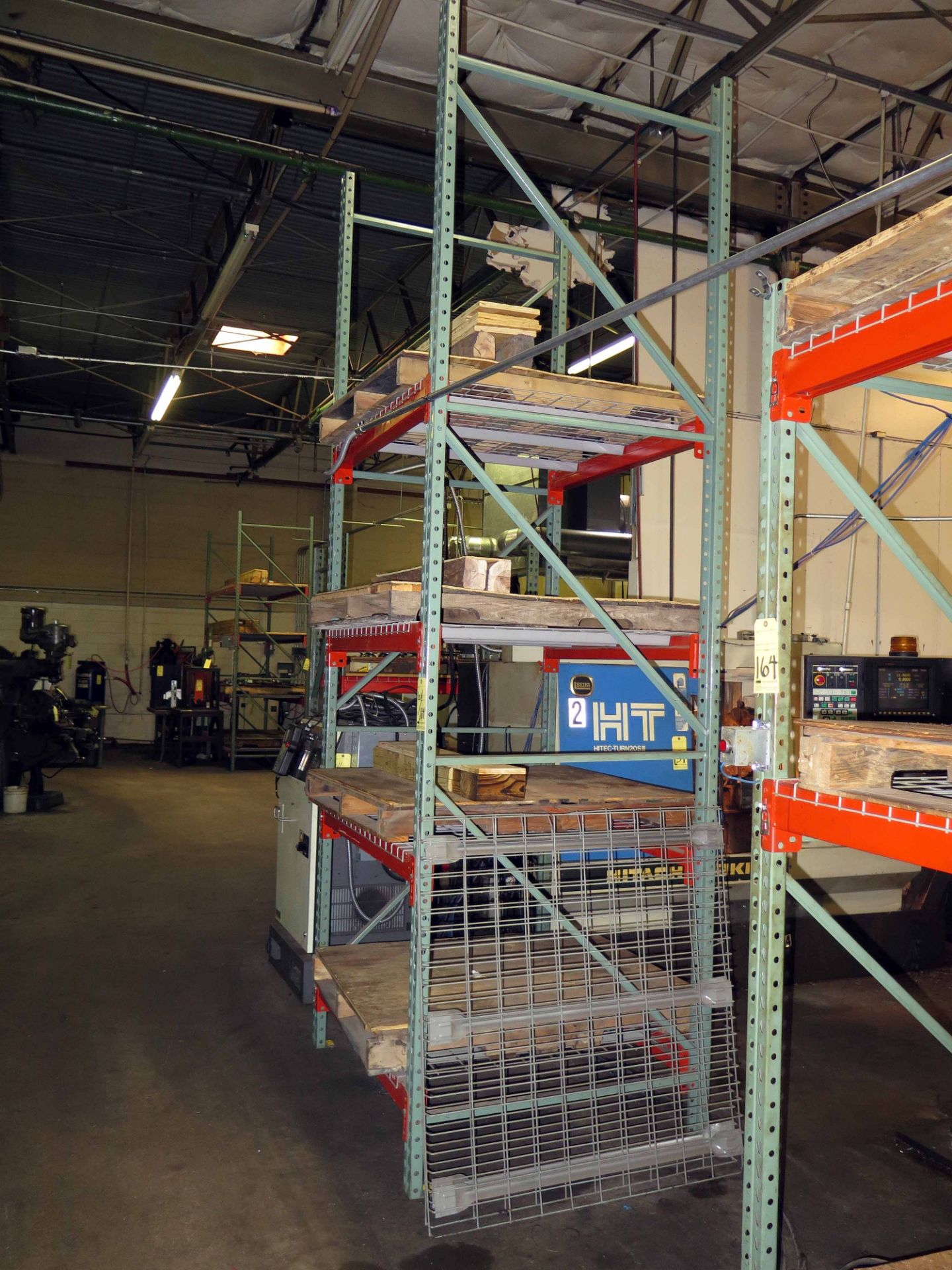LOT OF PALLET RACK SECTIONS (3), 8' ht. x 4'W. (2) & 4'W. x 14' ht. (1) - Image 2 of 3