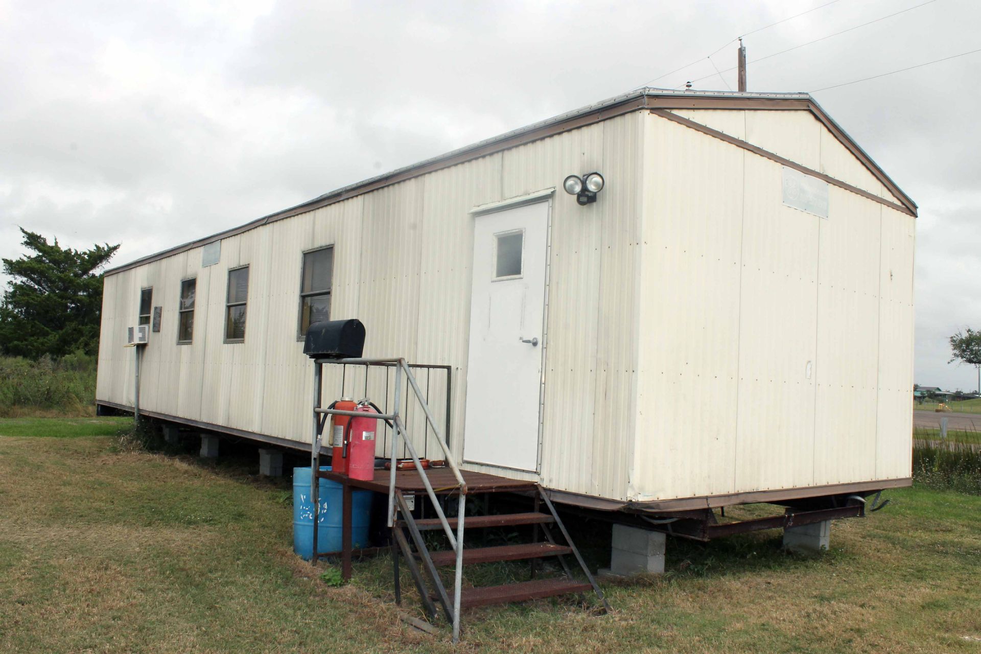 OFFICE TRAILER, with furniture, window a/c units.