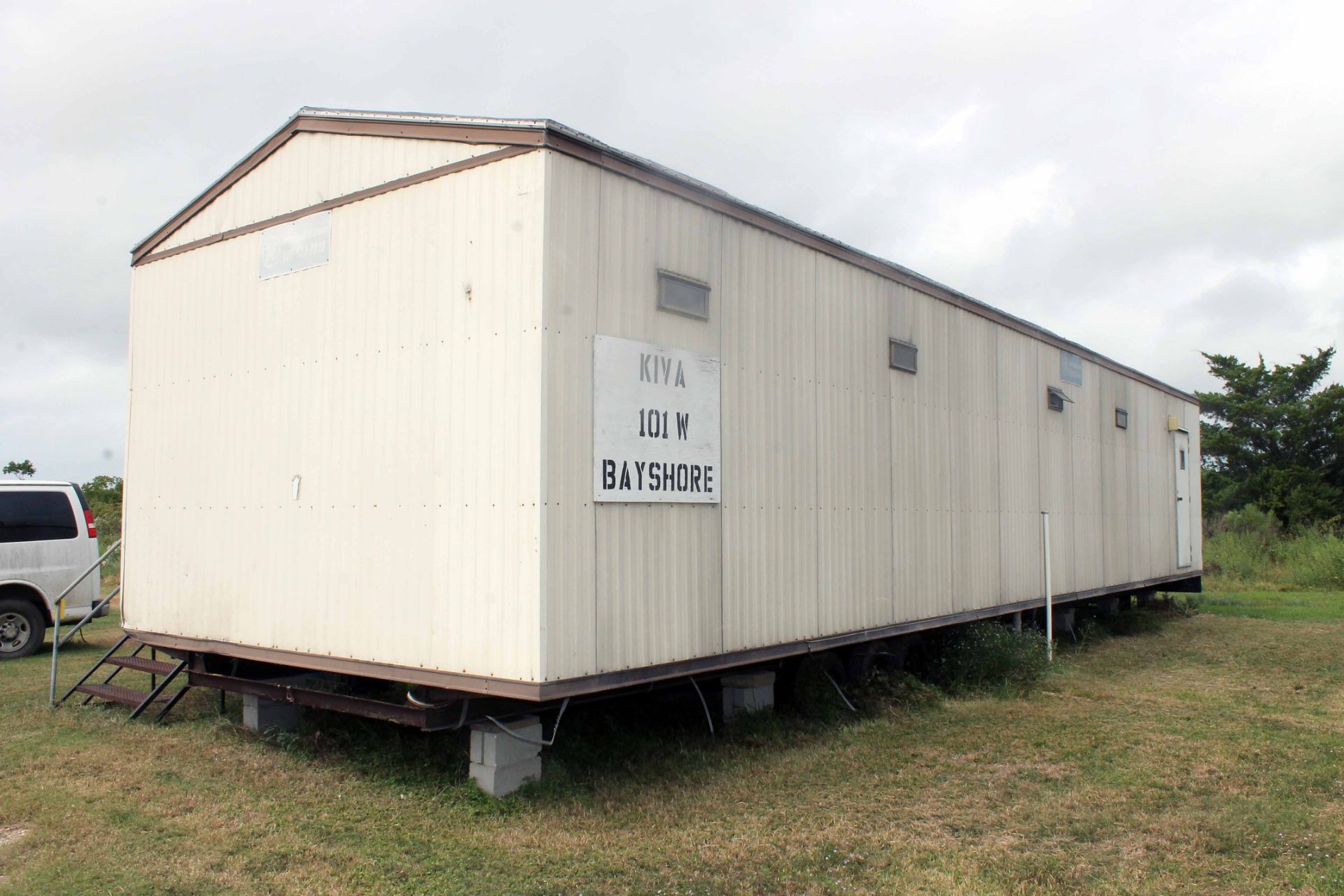 OFFICE TRAILER, with furniture, window a/c units. - Image 2 of 4