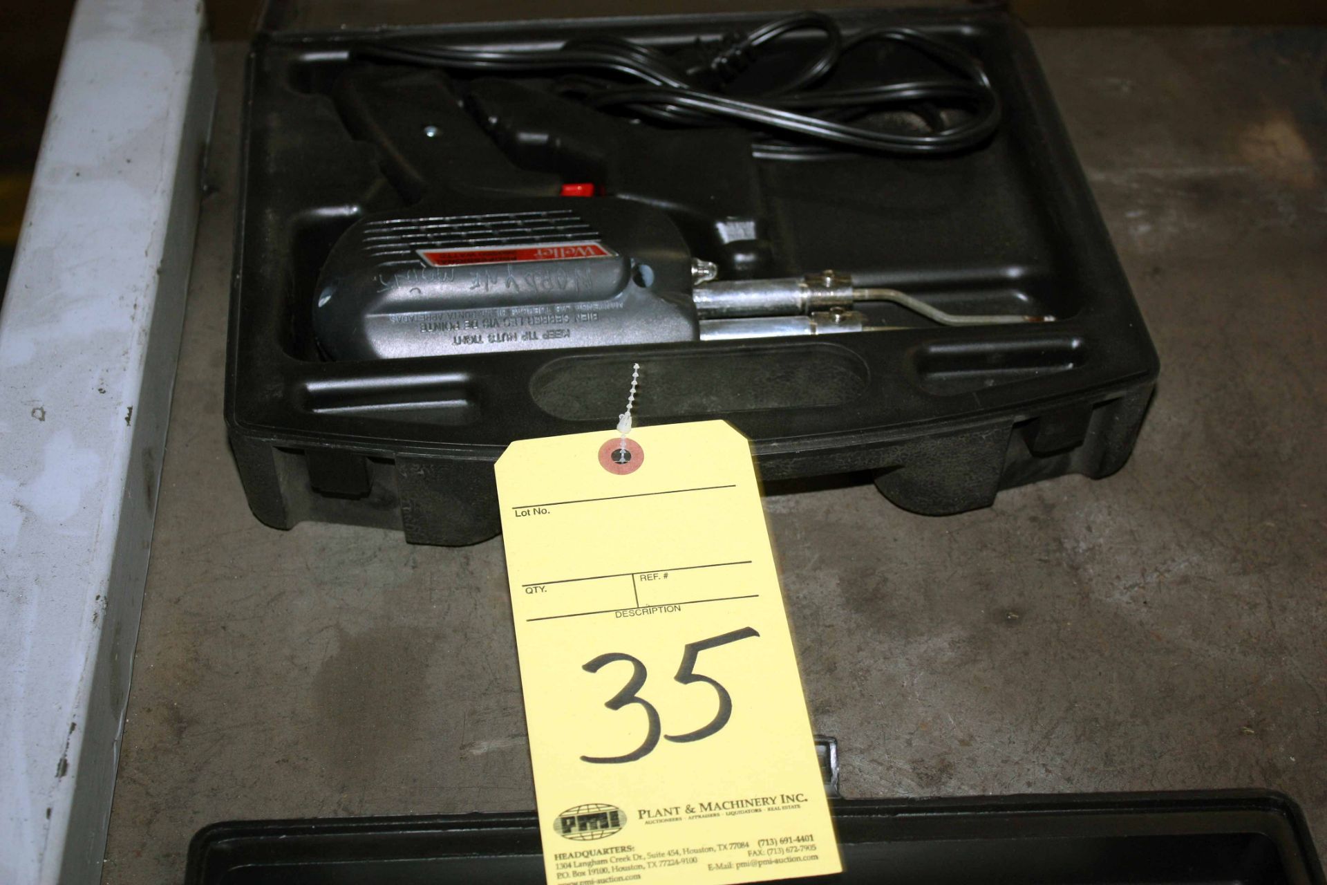 SOLDERING GUN, WELLER, w/case