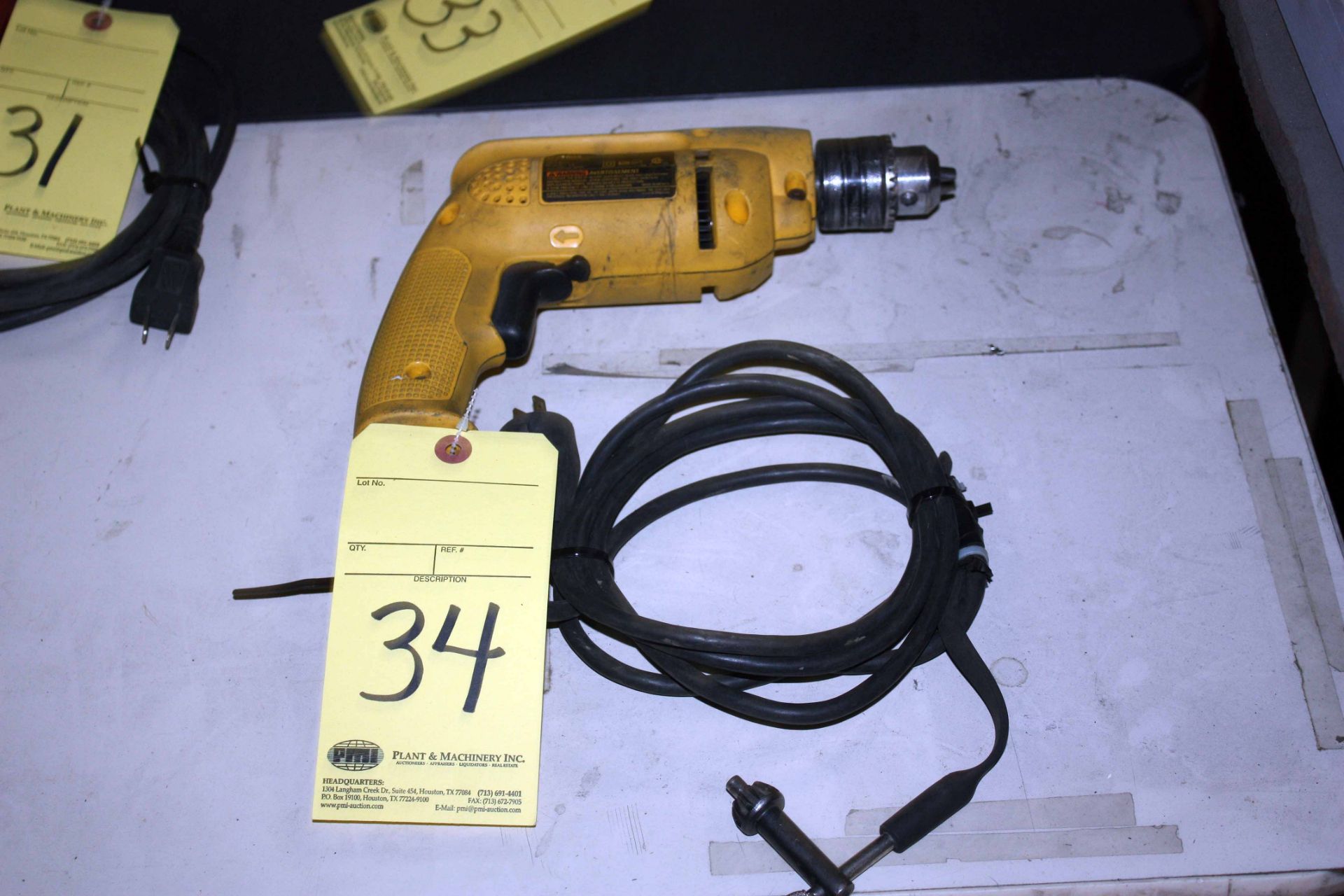 ELECTRIC DRILL MOTOR, DEWALT 3/8"