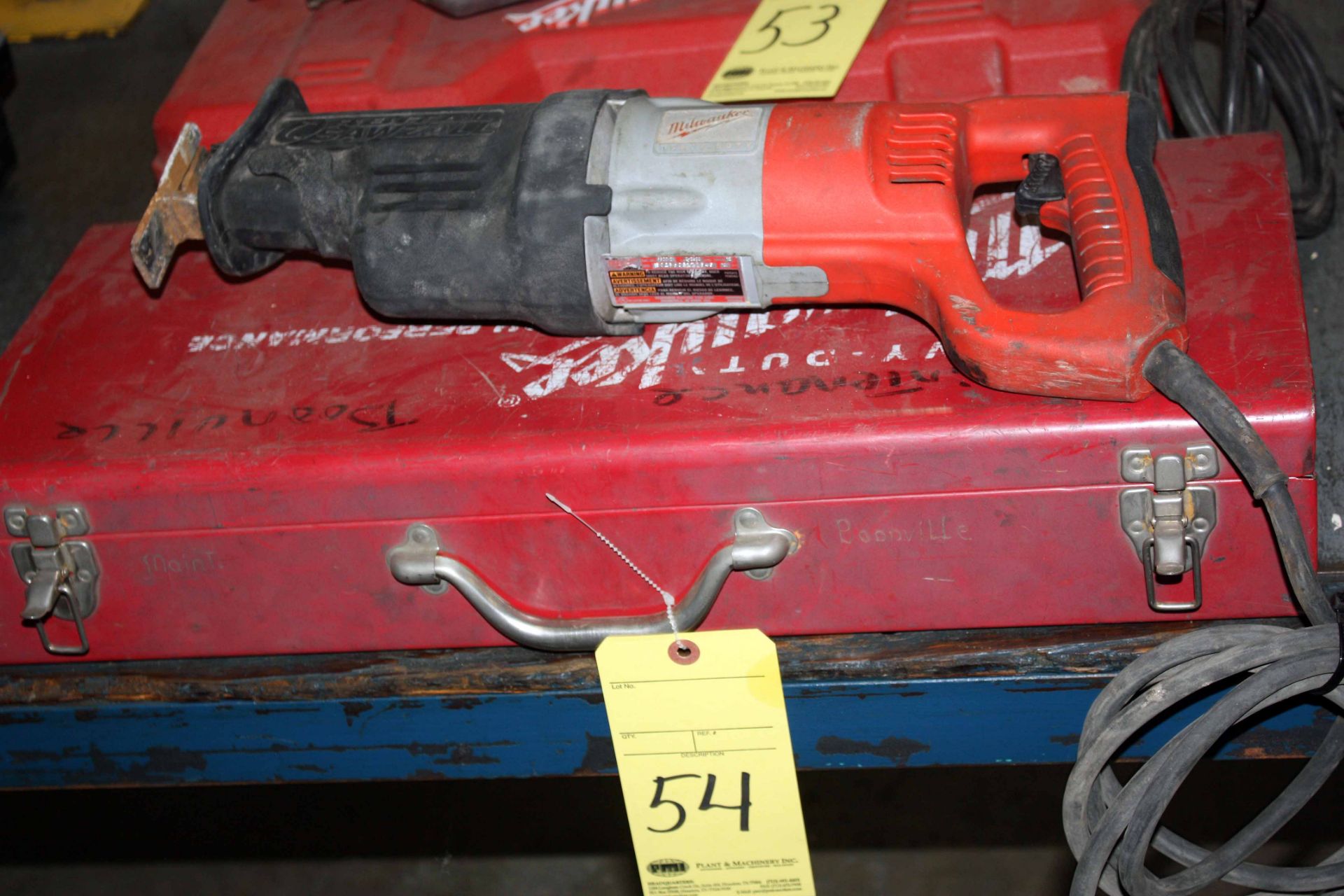 RECIPROCATING SAW, MILWAUKEE, w/case