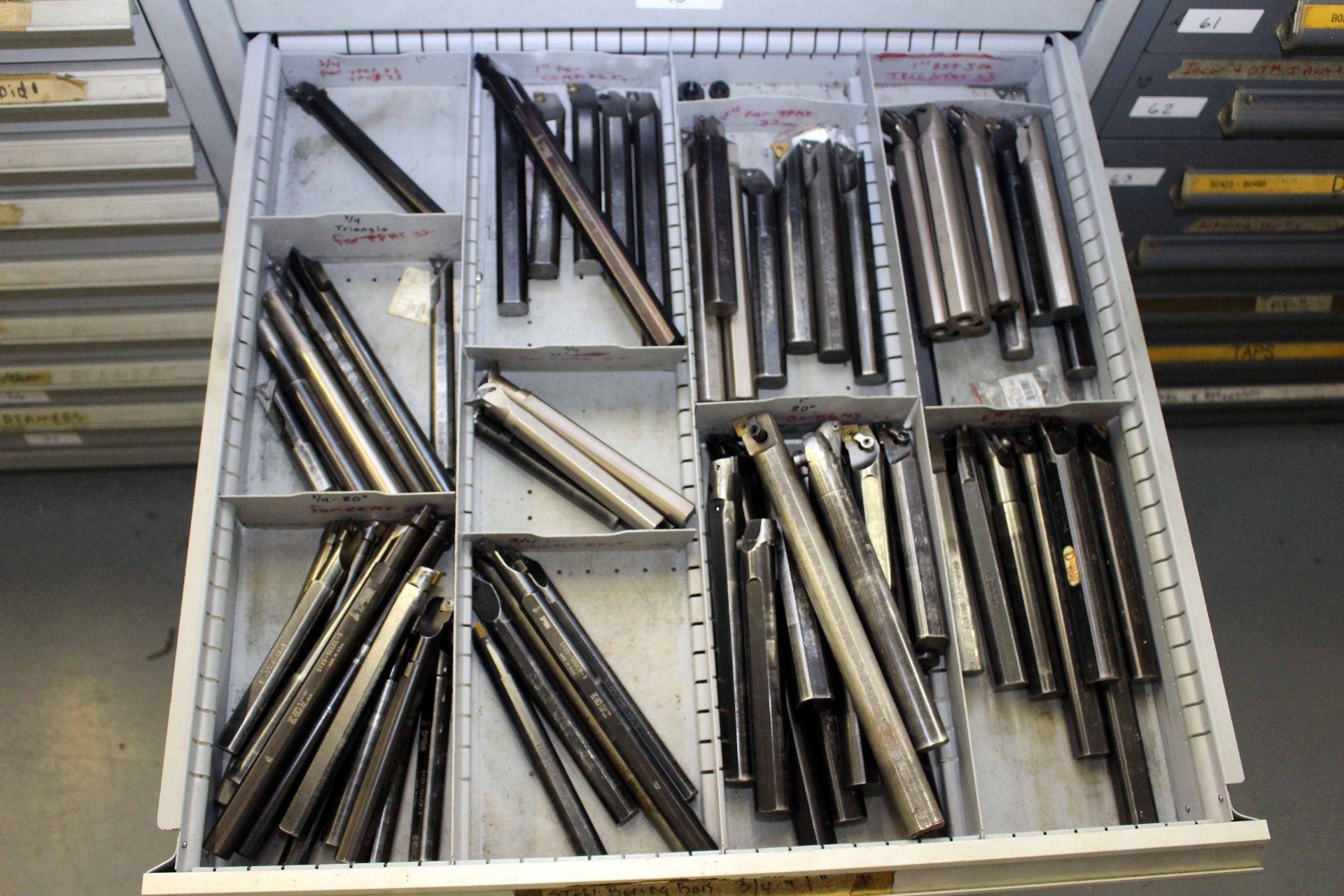 LOT OF STEEL BORING BARS