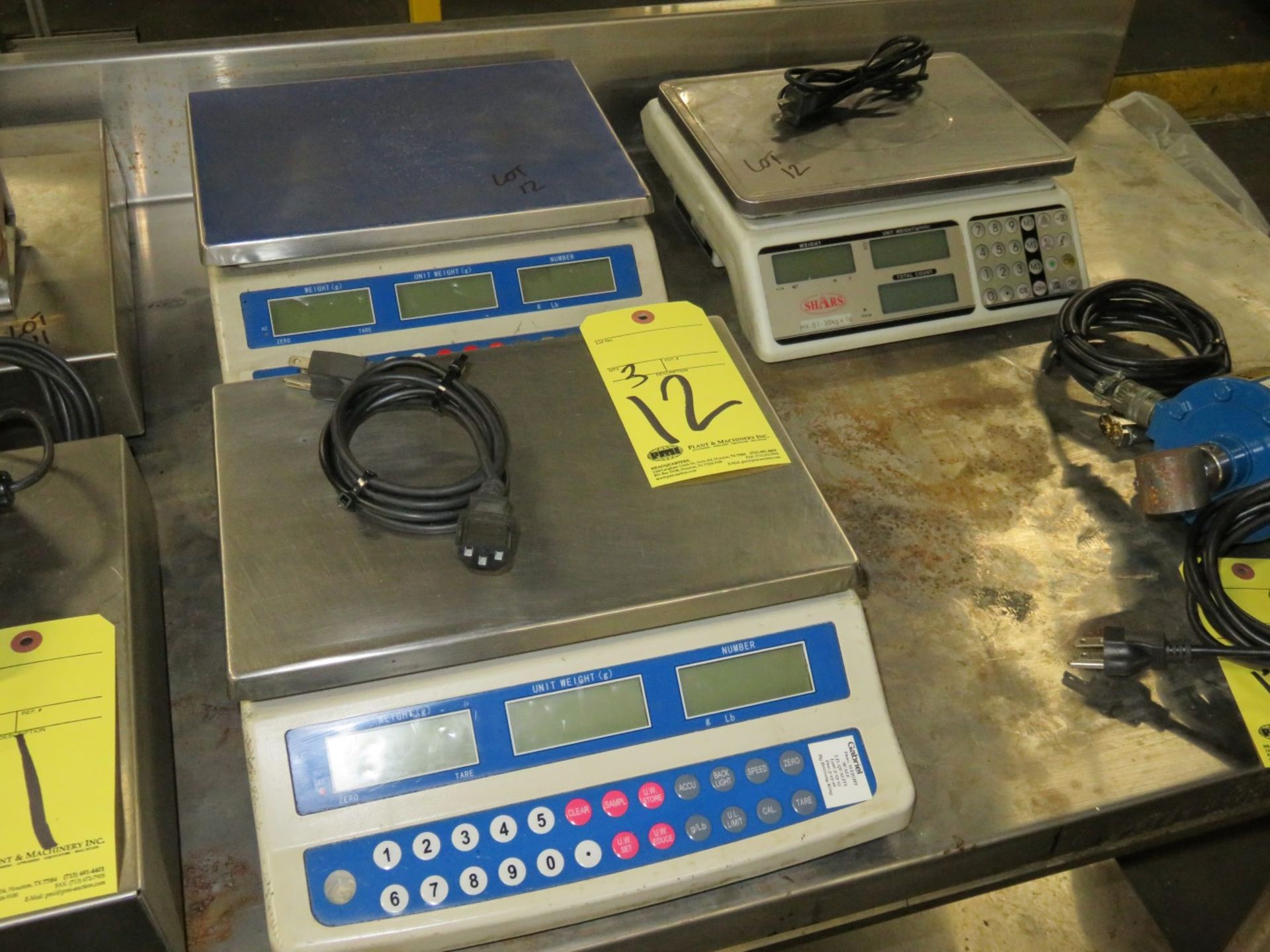 LOT OF DIGITAL COUNTING SCALES (3)