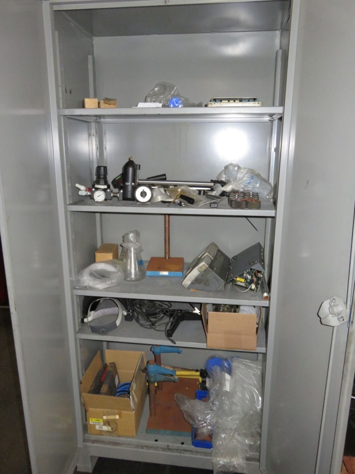 LOT OF CABINETS, w/contents (2)