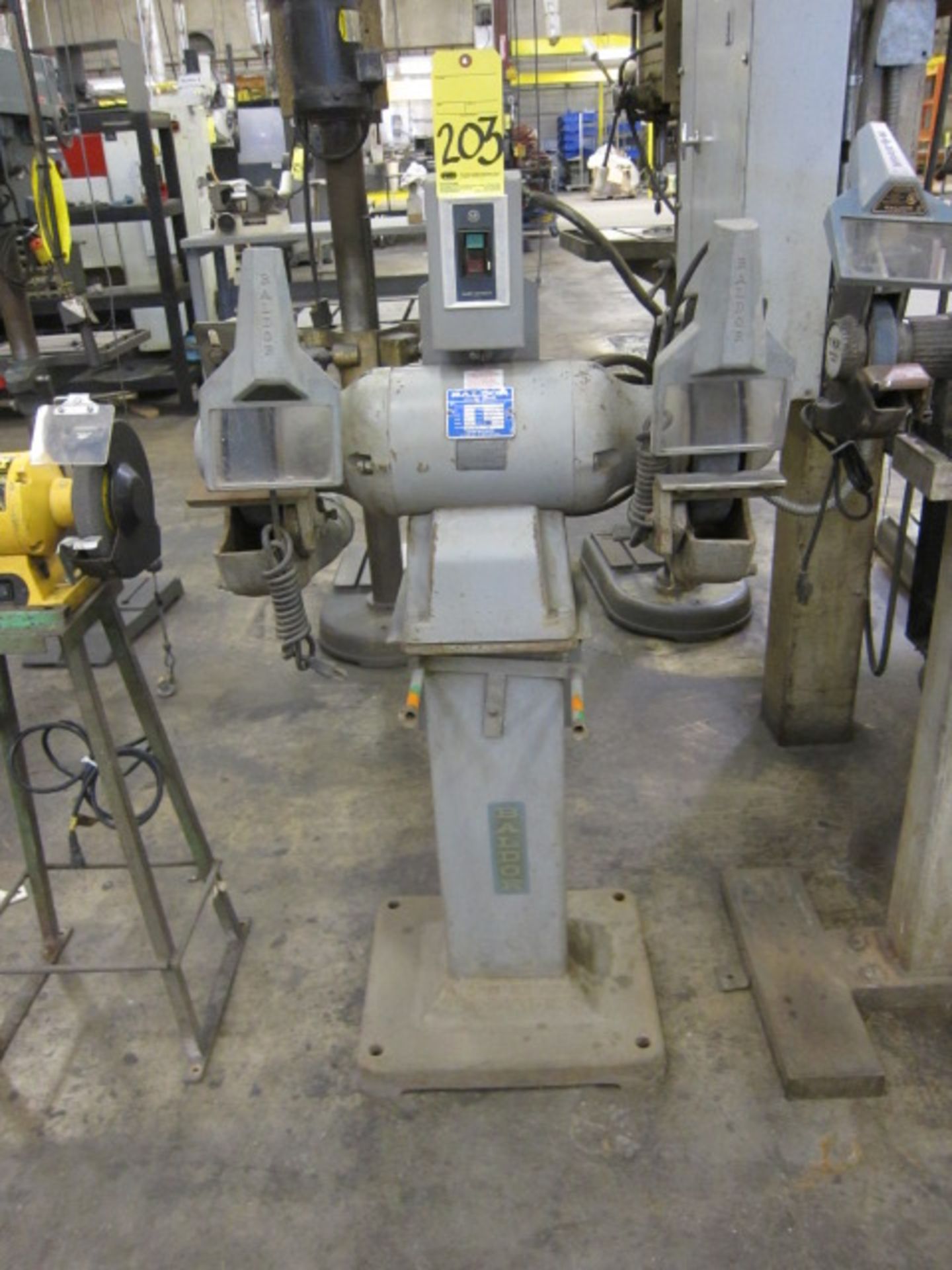 COMBINATION GRINDER/BUFFER, BALDOR MDL. 1217W, on stand