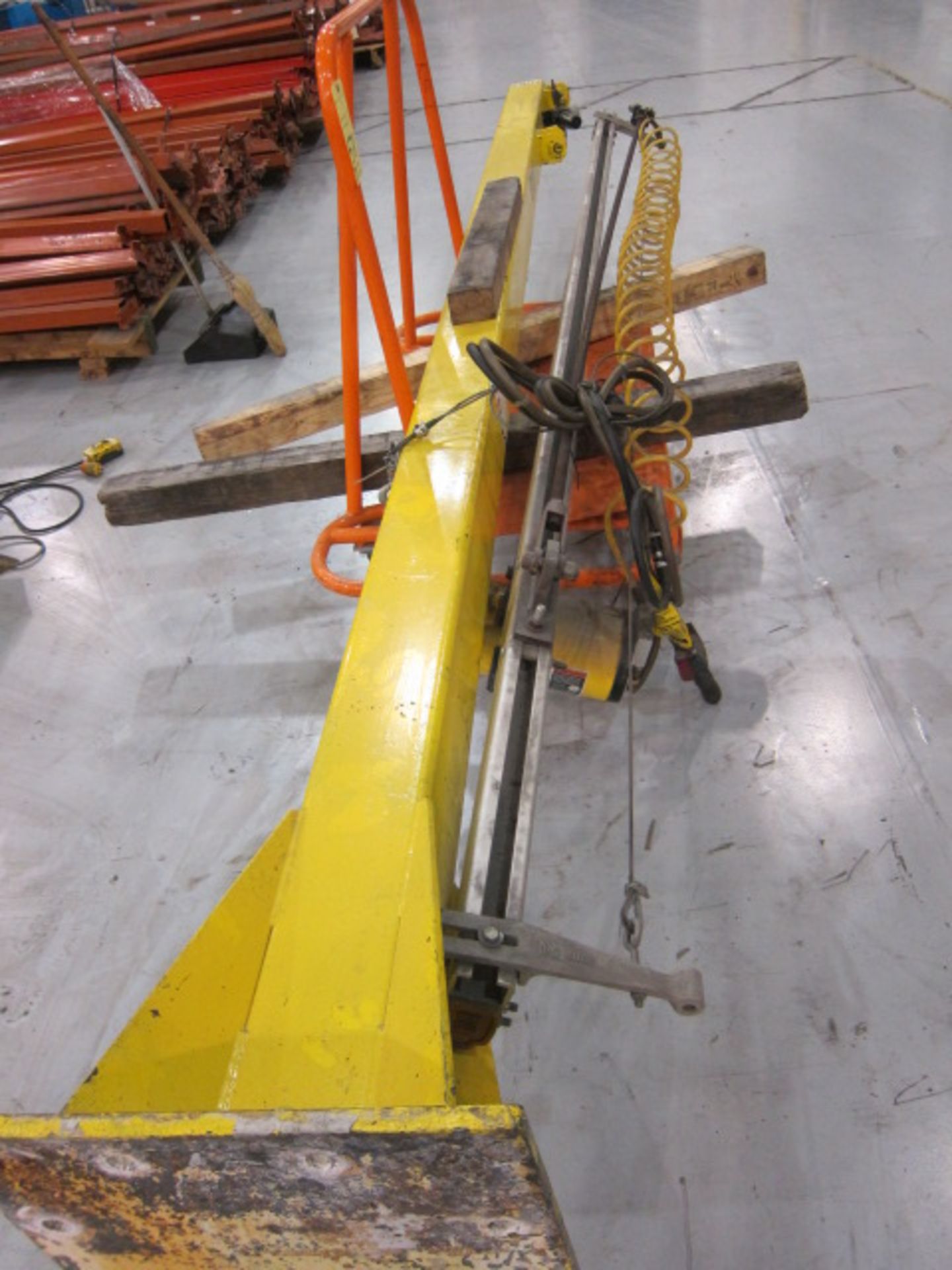 FREE STANDING PEDESTAL JIB CRANE, INGERSOLL RAND ZIMMERMAN 1,300 LB. X APPROX. 12' REACH, - Image 3 of 3