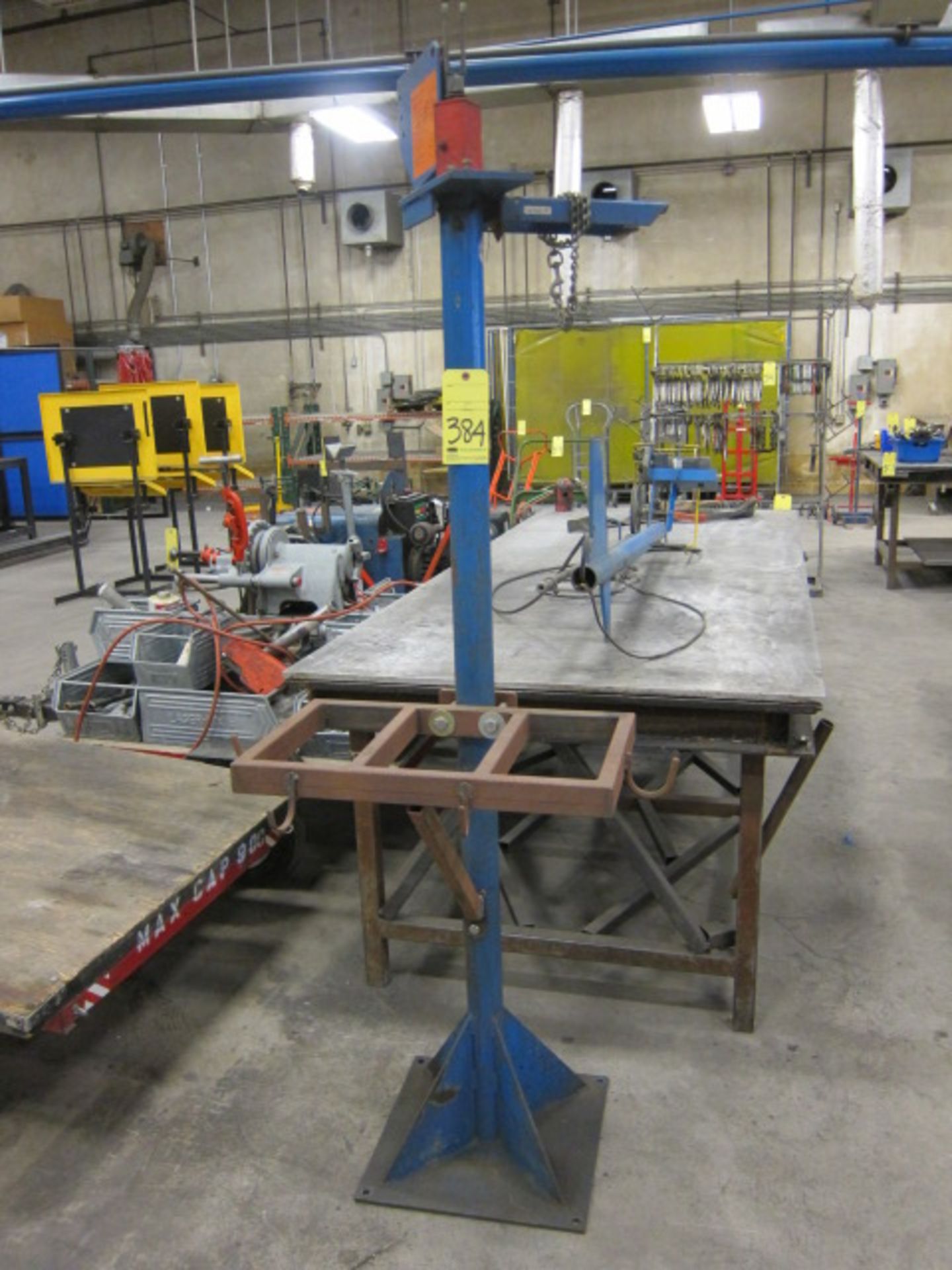 FREE STANDING WELDING POWER BOOM, MILLERMATIC