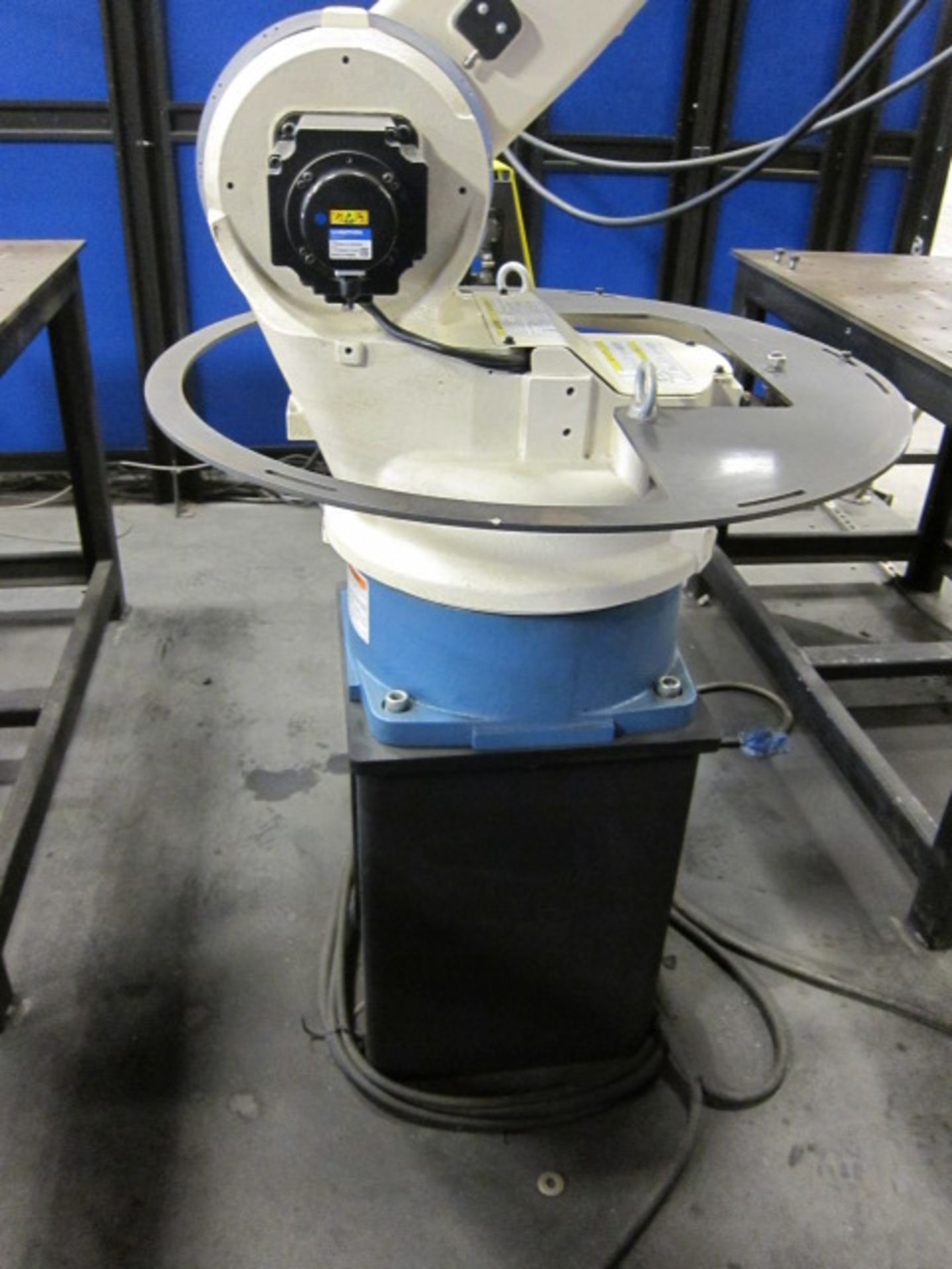 CNC ROBOTIC WELDING SYSTEM, OTC MDL. AII-V6L, new 2/2011, (2) 28" dp. x 95"W. weld fixture tables, - Image 8 of 14