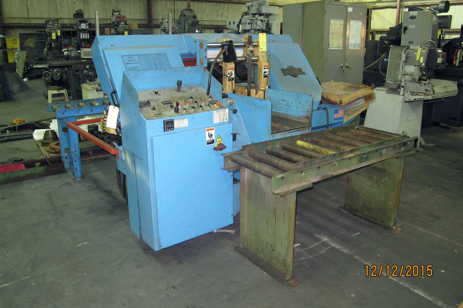 HORIZONTAL BANDSAW, DOALL 14" X 16" MDL. C-4100A, 14" X 16" rect. cap., 16" round, 186" x 1-1/2" - Image 2 of 5