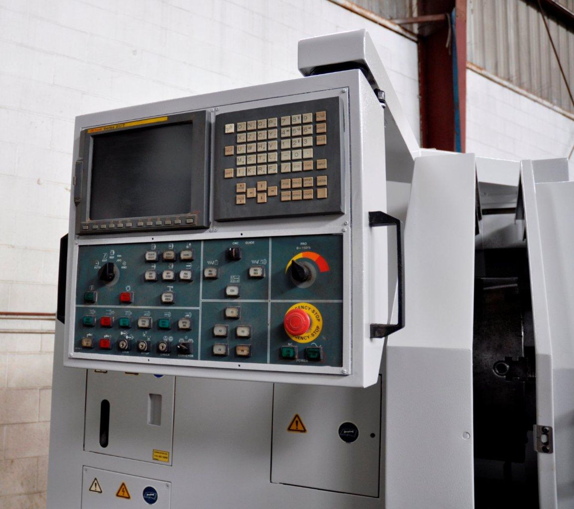 CNC LATHE, ROMI MDL. M-27 27" X 80" COMBINATION, new 2007, equipped w/GE Fanuc 21i-T CNC control, - Image 9 of 12