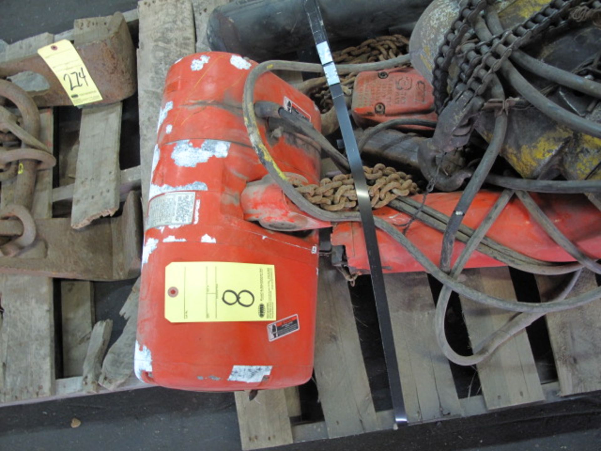 ELECTRIC HOIST, CM LOADSTAR 3 T. CAP. MDL. RT-3