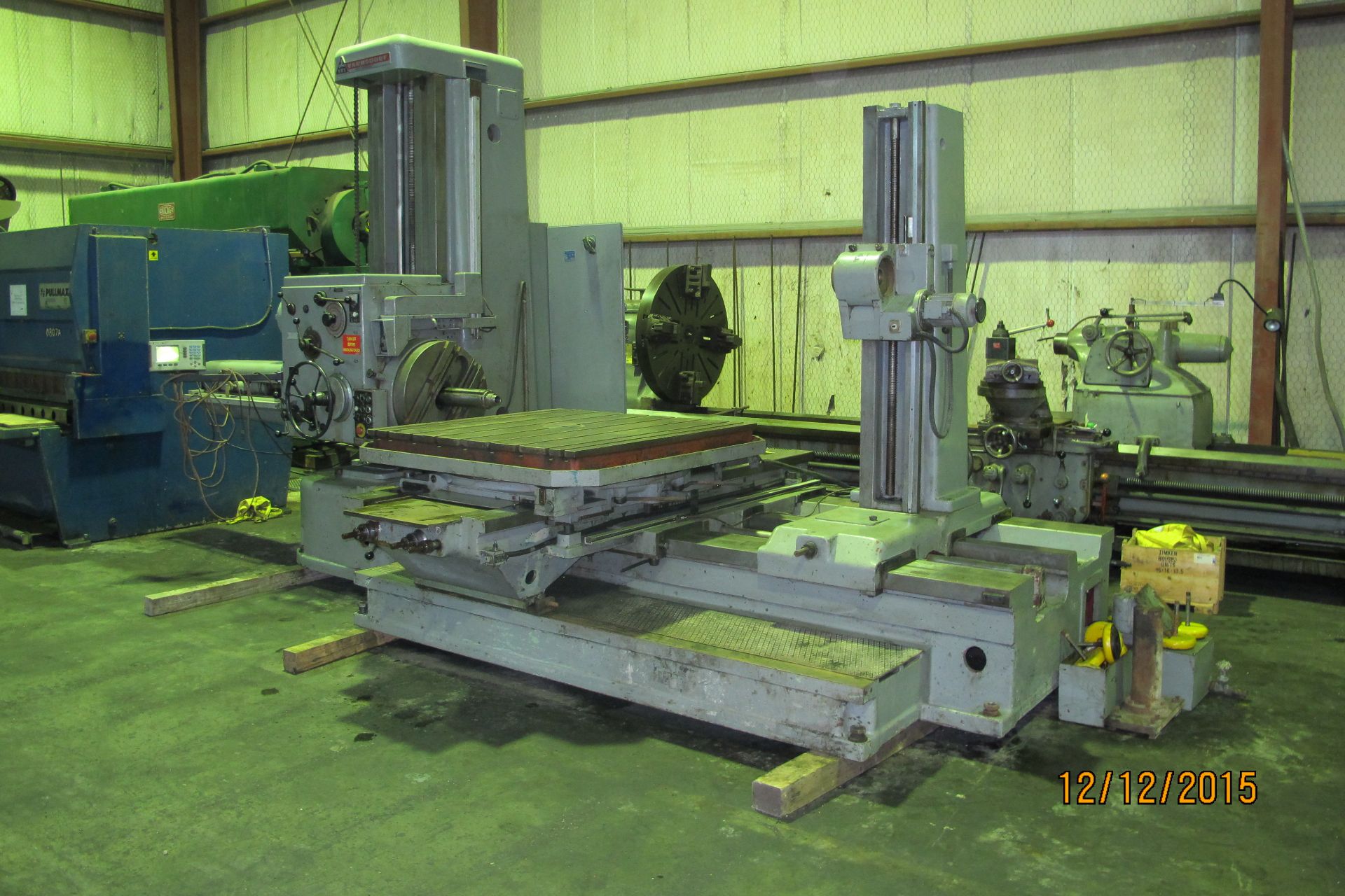 HORIZONTAL BORING MILL, TOS VARNSDORF 4", 4" spdl., No. 50 taper, (23) spdl. spds: 7.1-1,120 RPM, (