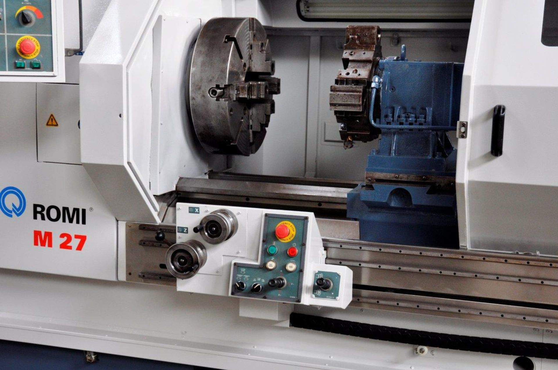 CNC LATHE, ROMI MDL. M-27 27" X 80" COMBINATION, new 2007, equipped w/GE Fanuc 21i-T CNC control, - Image 3 of 12