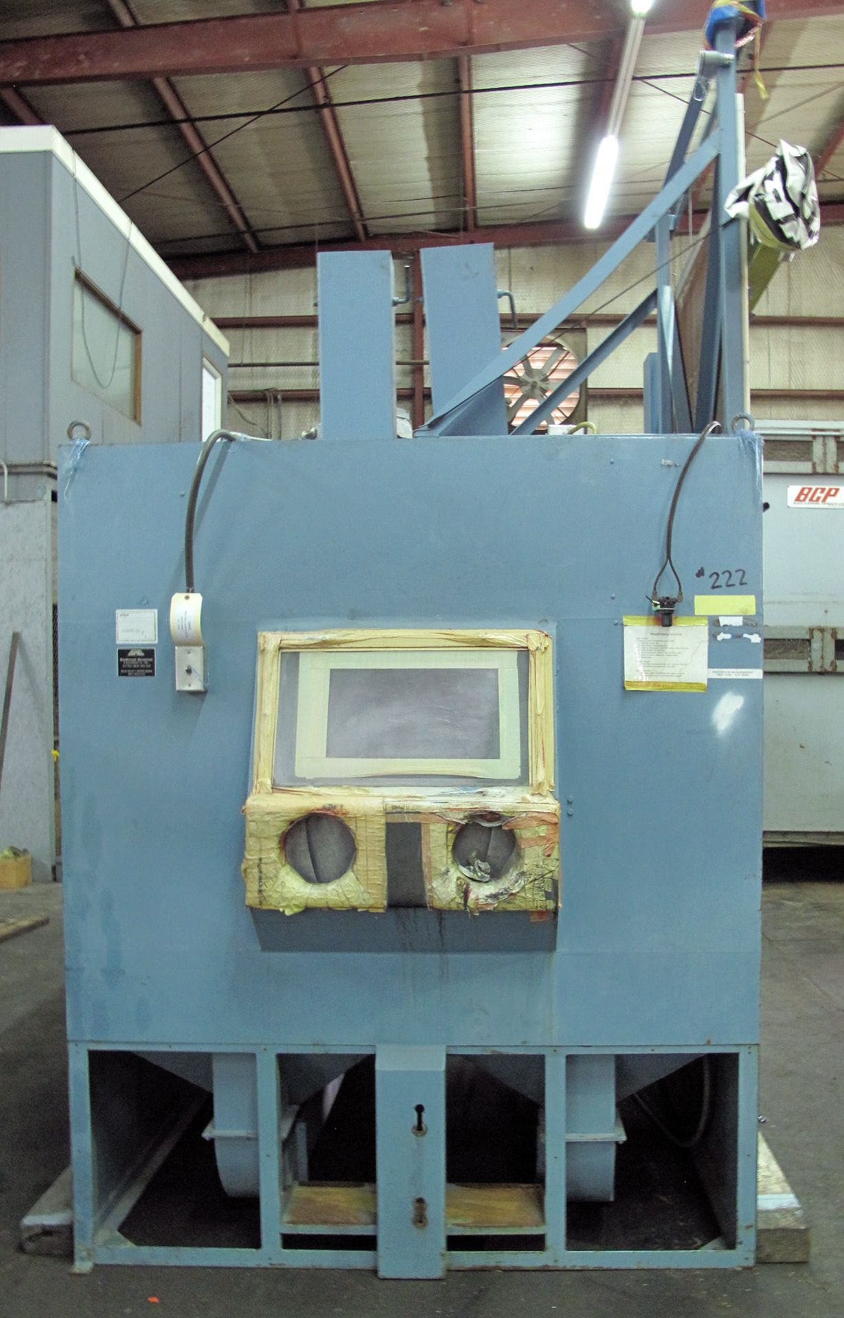 BLAST SAND BLASTING CABINET, ZERO 6' X 6' X 5' - Image 4 of 7