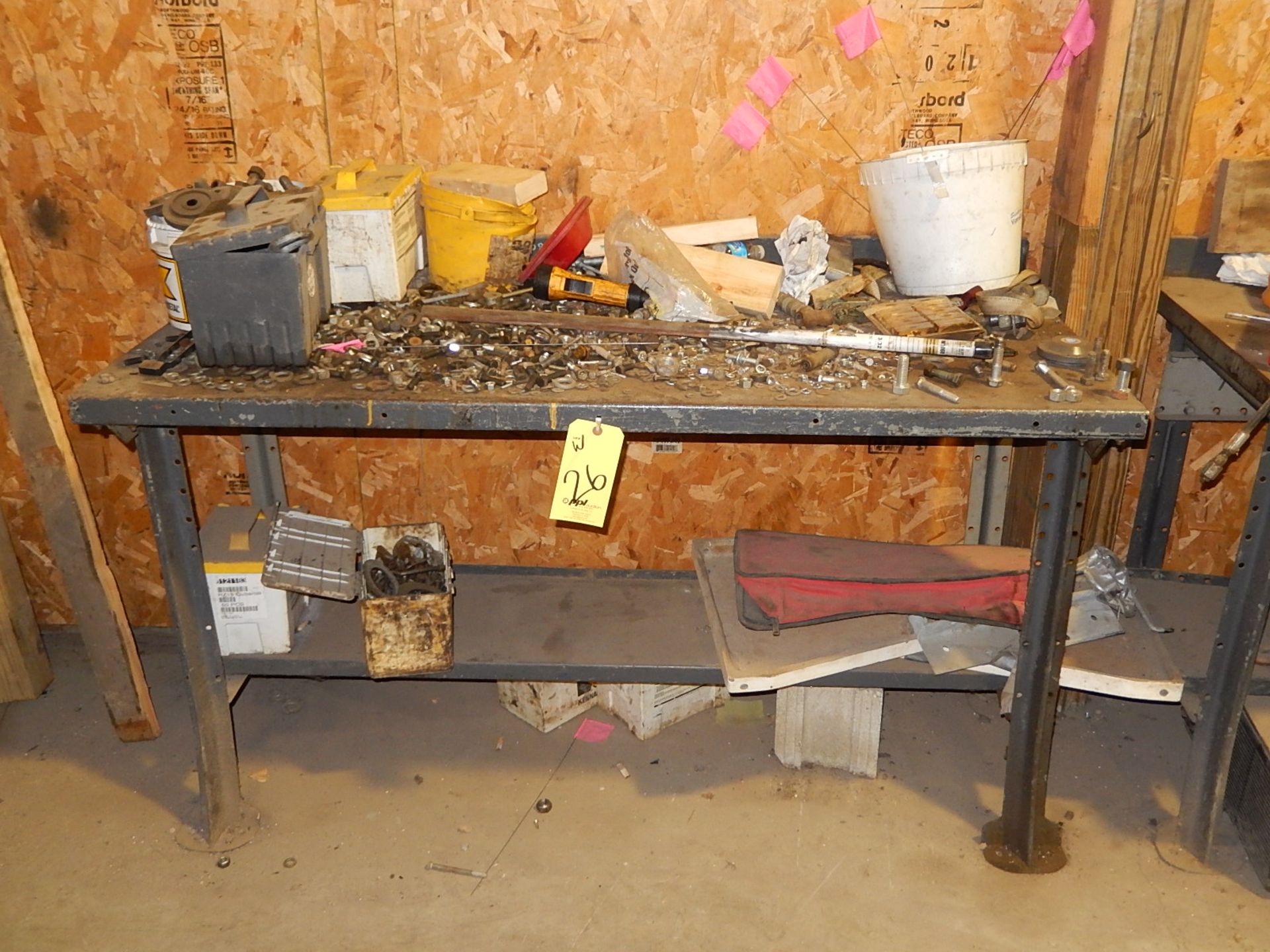 LOT: (3) Work Benches, with Contents - Image 2 of 3