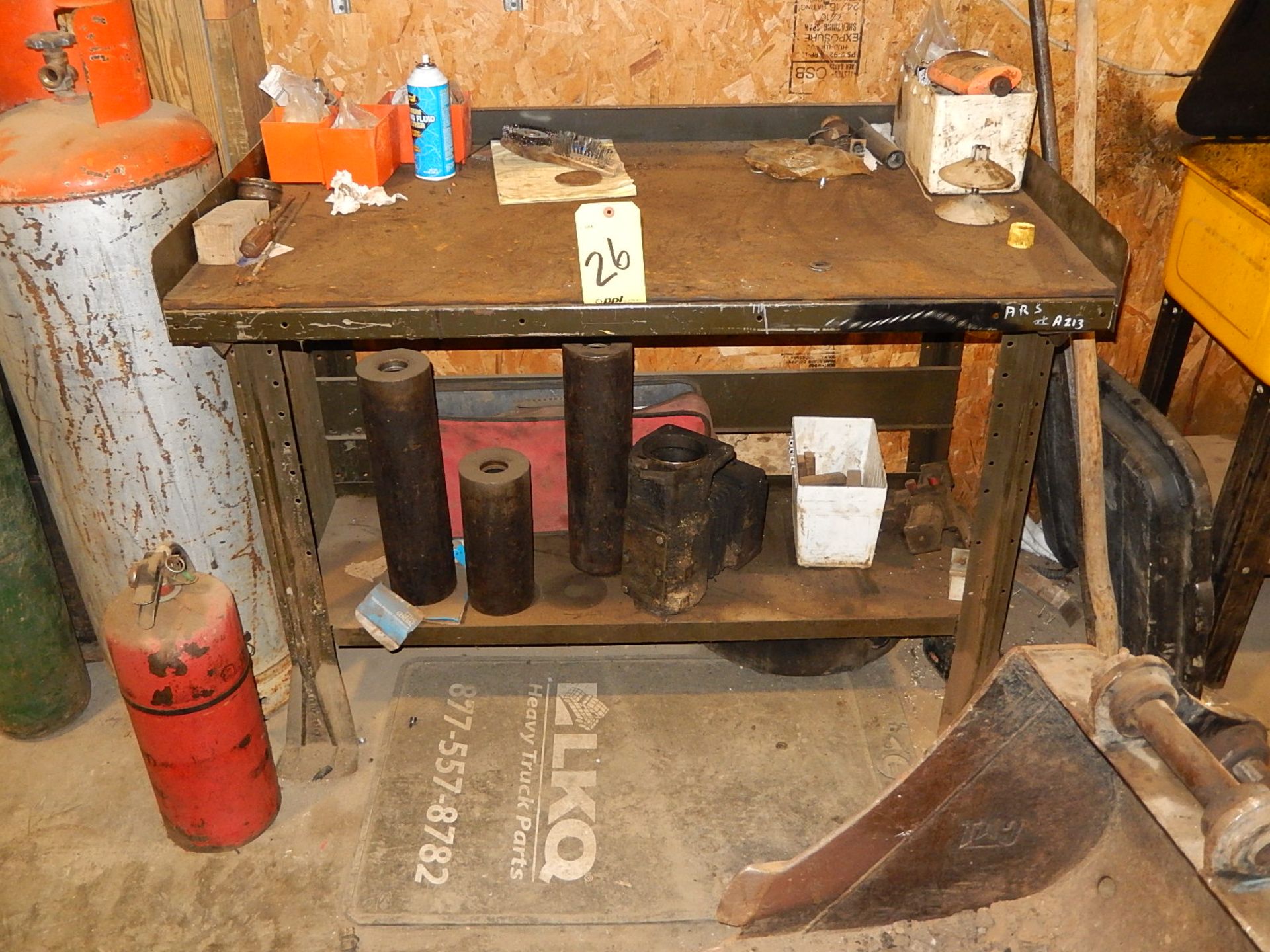 LOT: (3) Work Benches, with Contents