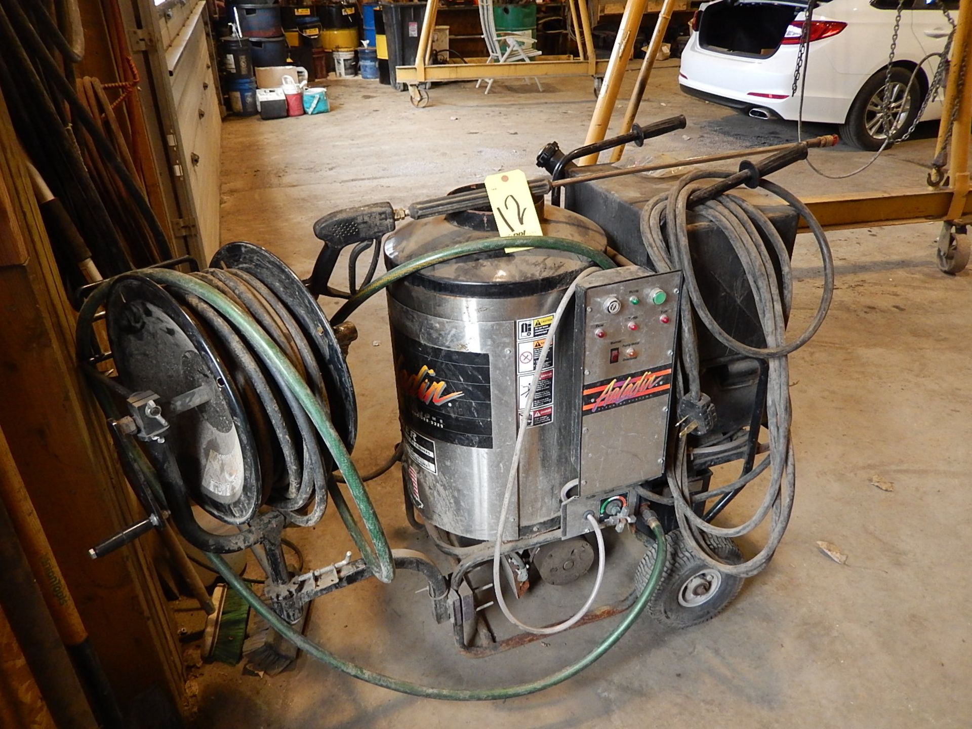 Aaladin Kerosene Fired Electric Operated 3000 PSI High Pressure Hot Water Washer Model 1470, S/N